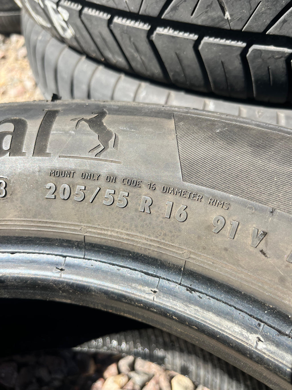 205/55R16 Single (1 Used Tire) Continental ProContact