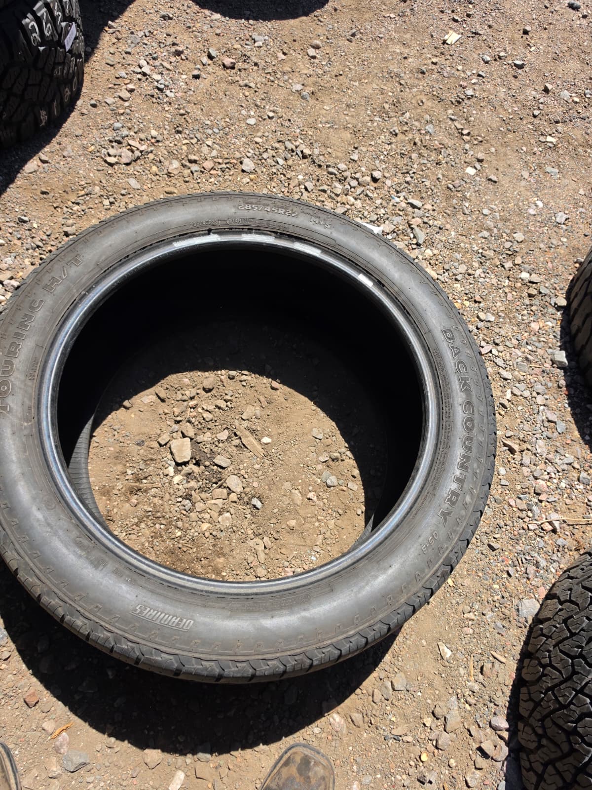 285/45R22 Single (1 Used Tire) Dean Tires Back Country