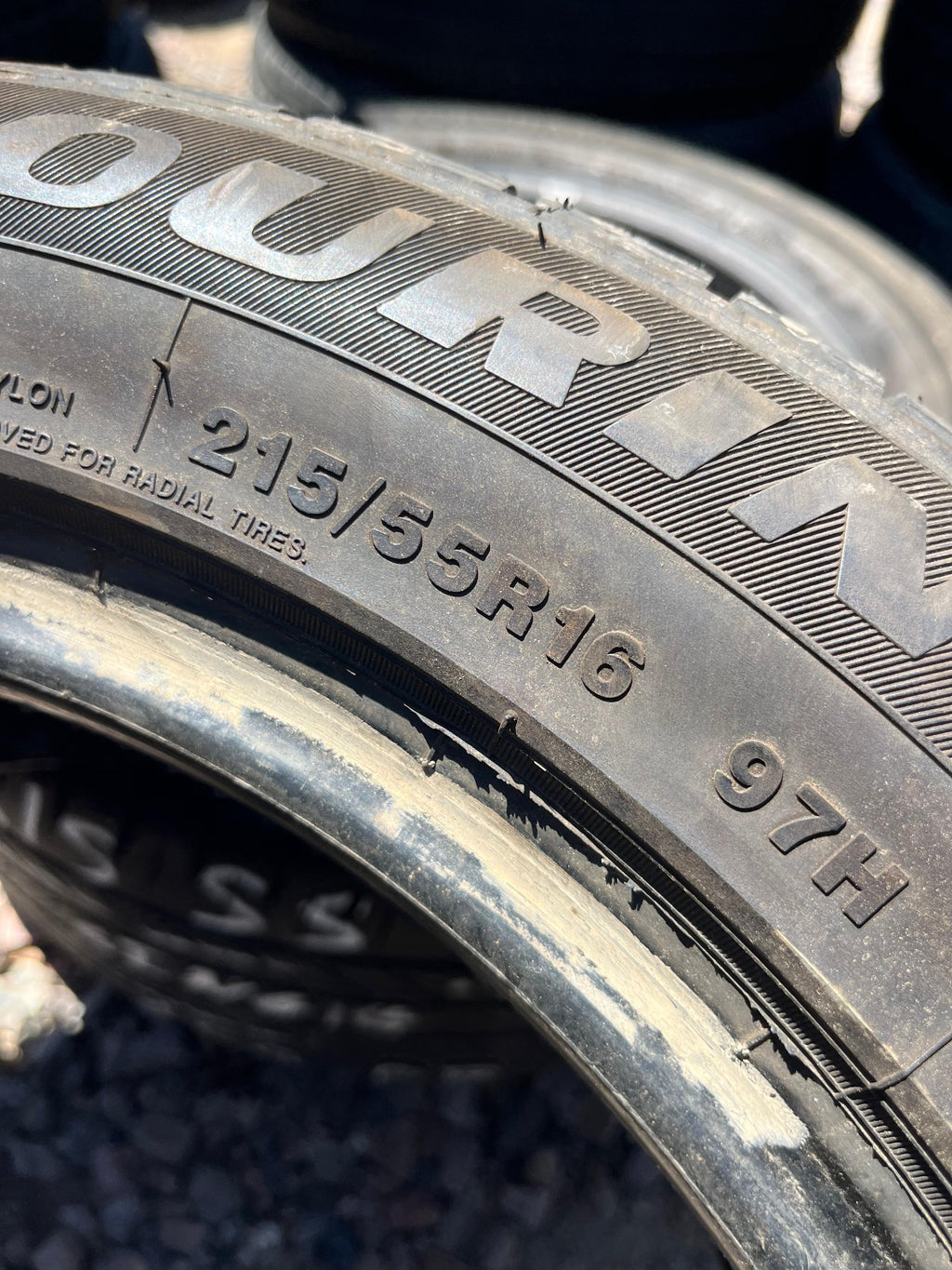 215/55ZR16 Single (1 Used Tire) Sentury Touring