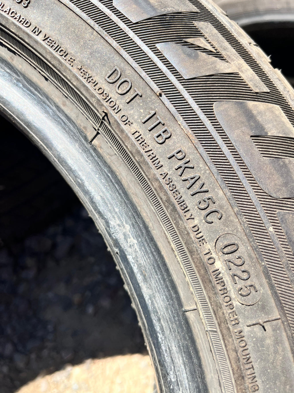 215/55ZR16 Single (1 Used Tire) Sentury Touring