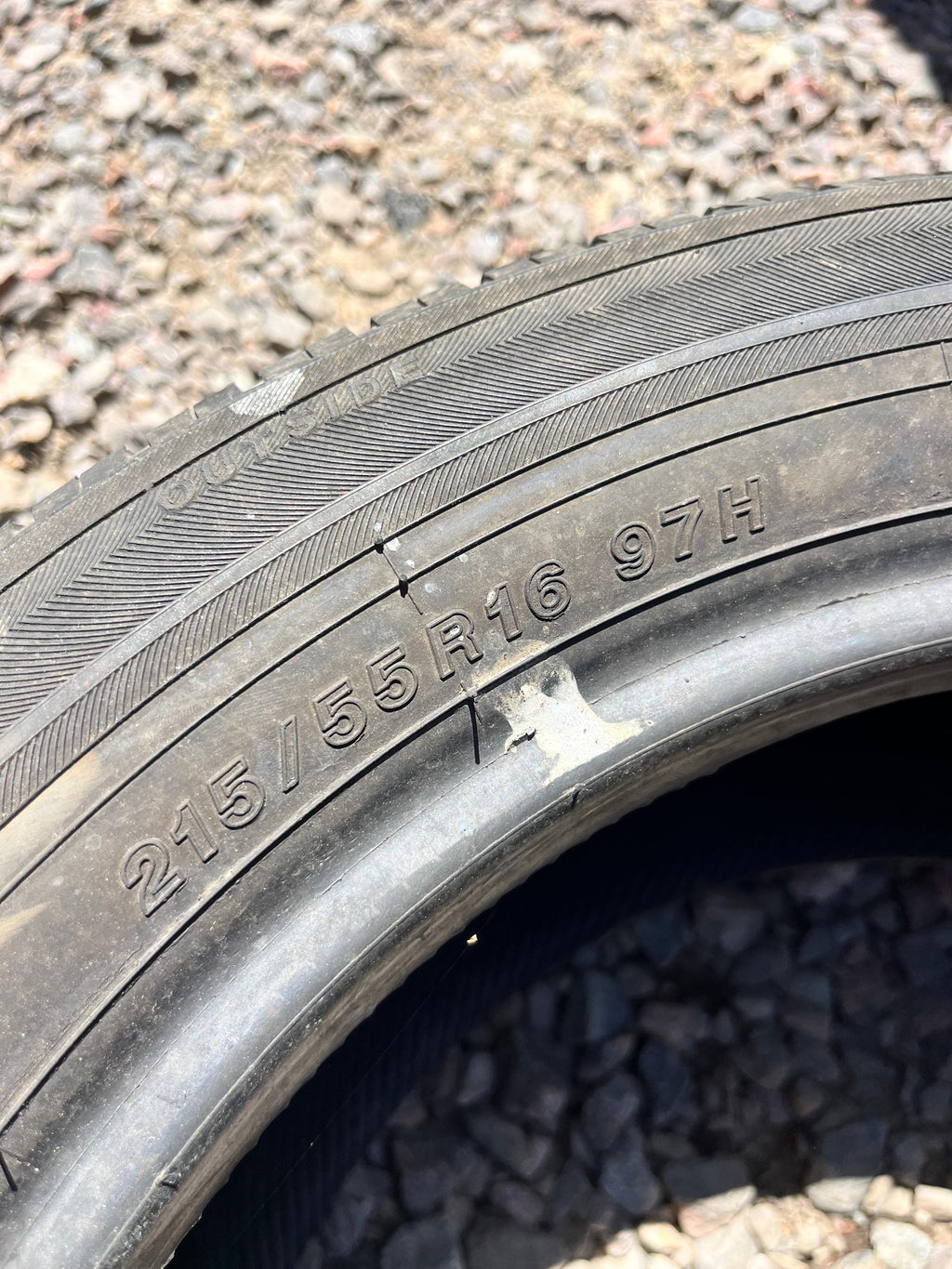 215/55ZR16 Single (1 Used Tire) Yokohama YK-GTX