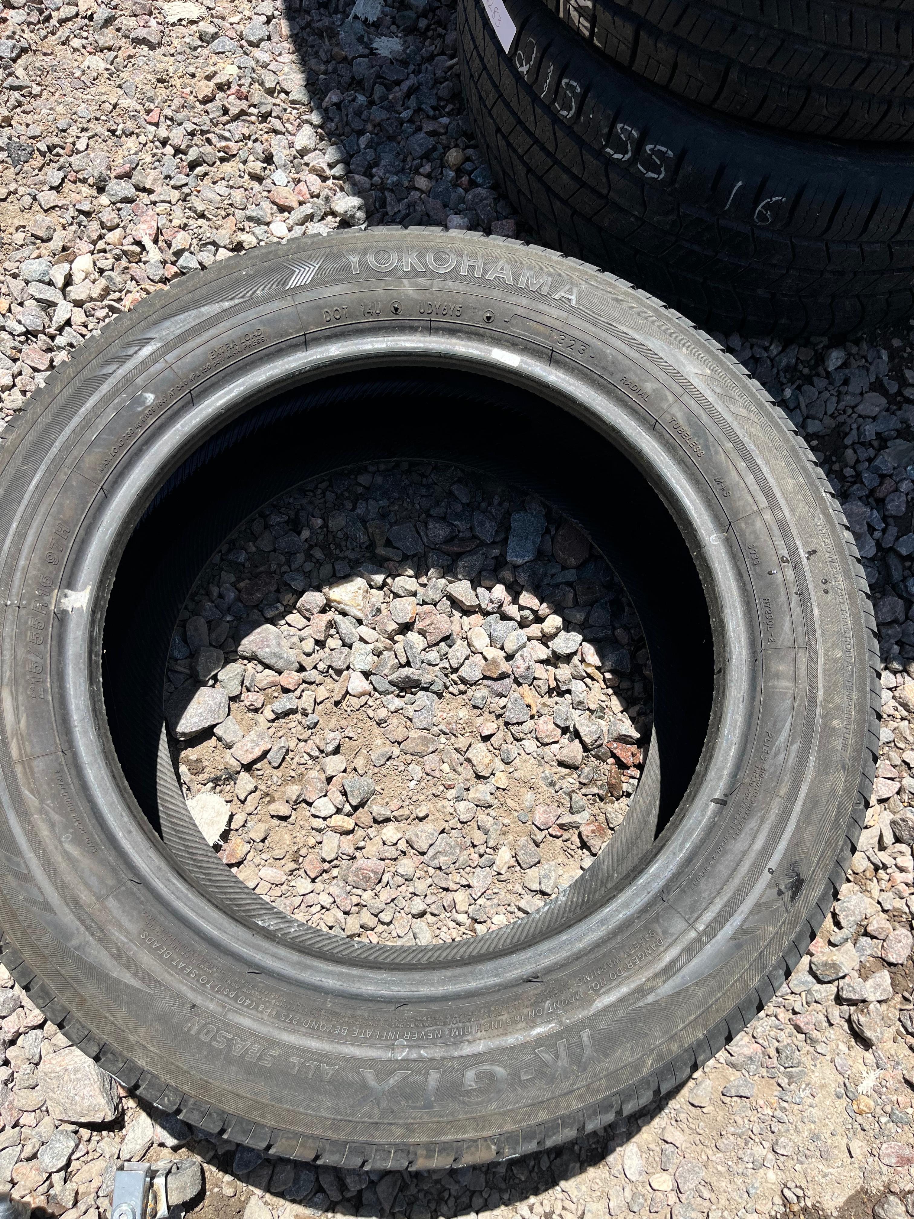 215/55ZR16 Single (1 Used Tire) Yokohama YK-GTX