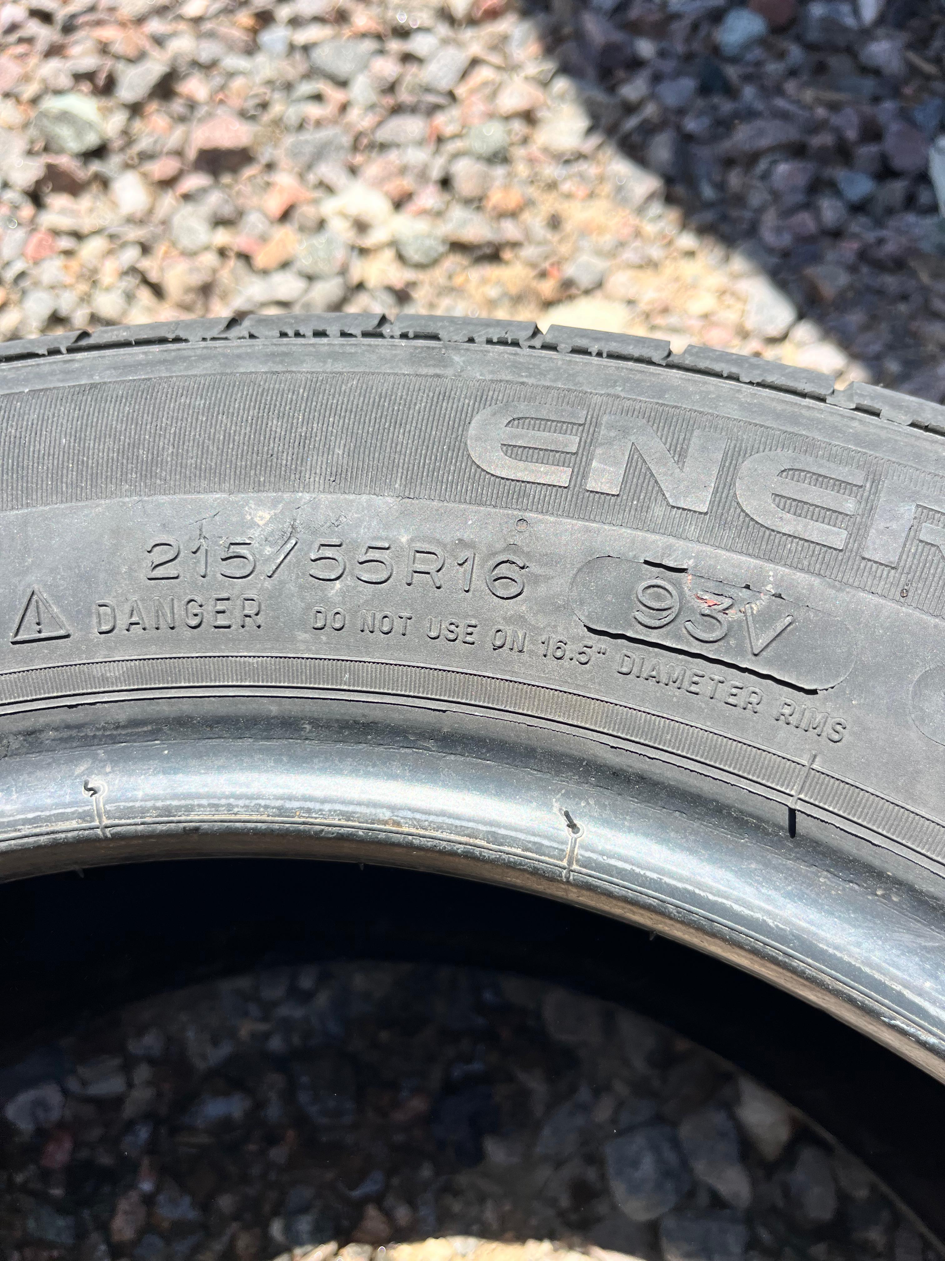 215/55ZR16 Single (1 Used Tire) Michelin Energy Save