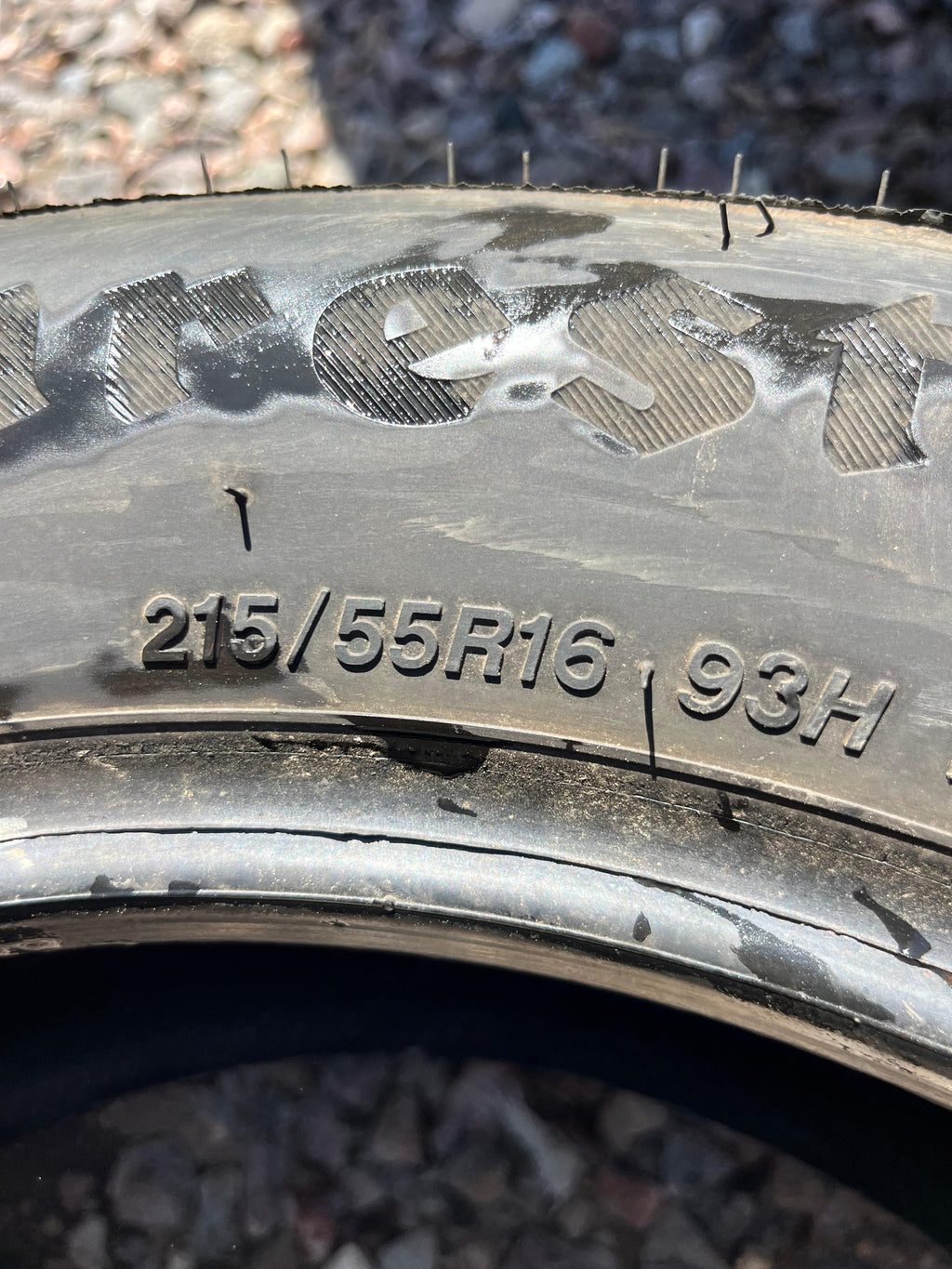 215/55ZR16 Single (1 Used Tire) Firestone WeatherGrip