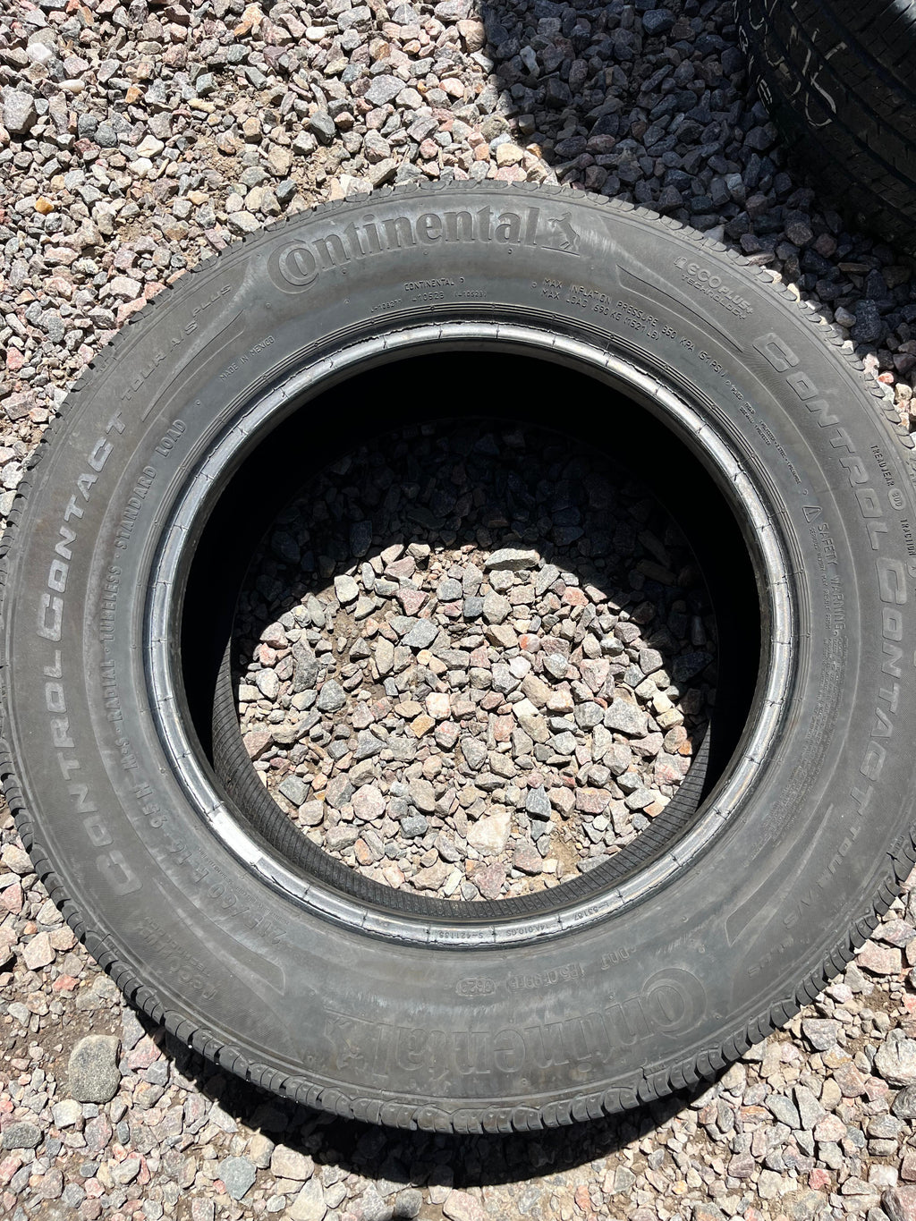 215/55R16 Single (1 Used Tire) Continental Control Contact