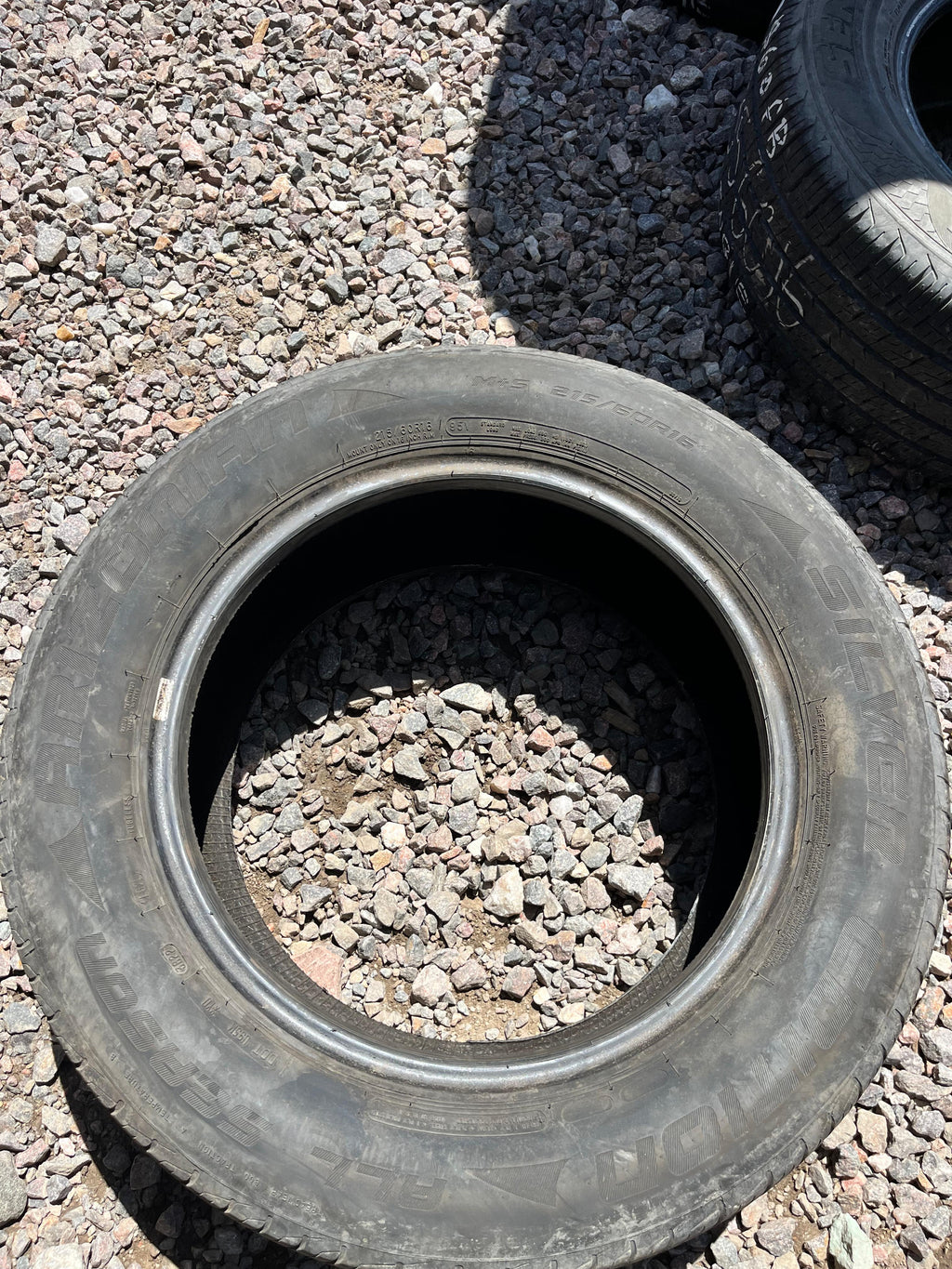 215/60R16 Single (1 Used Tire) Arizonian Silver Edition