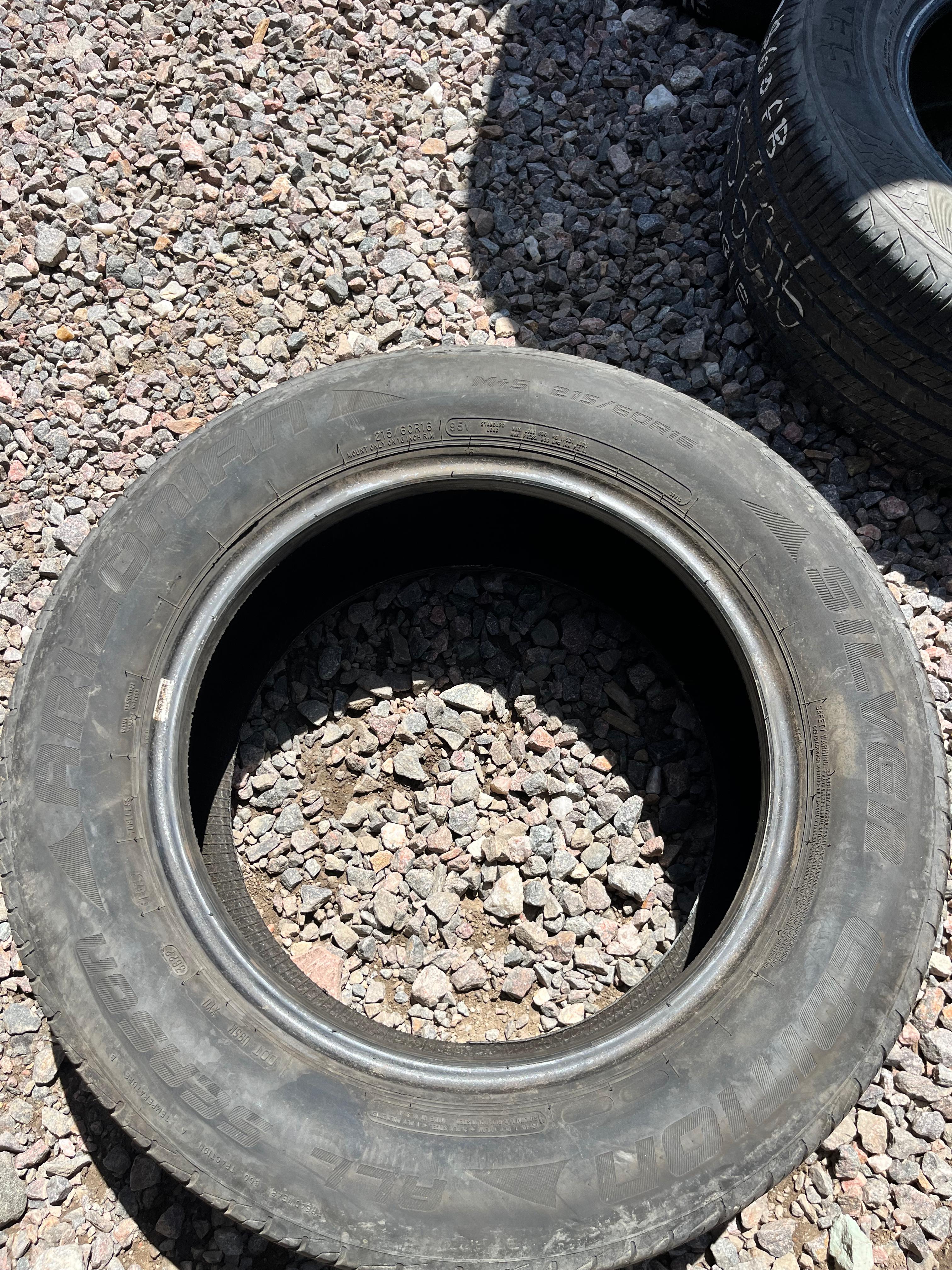 215/60R16 Single (1 Used Tire) Arizonian Silver Edition