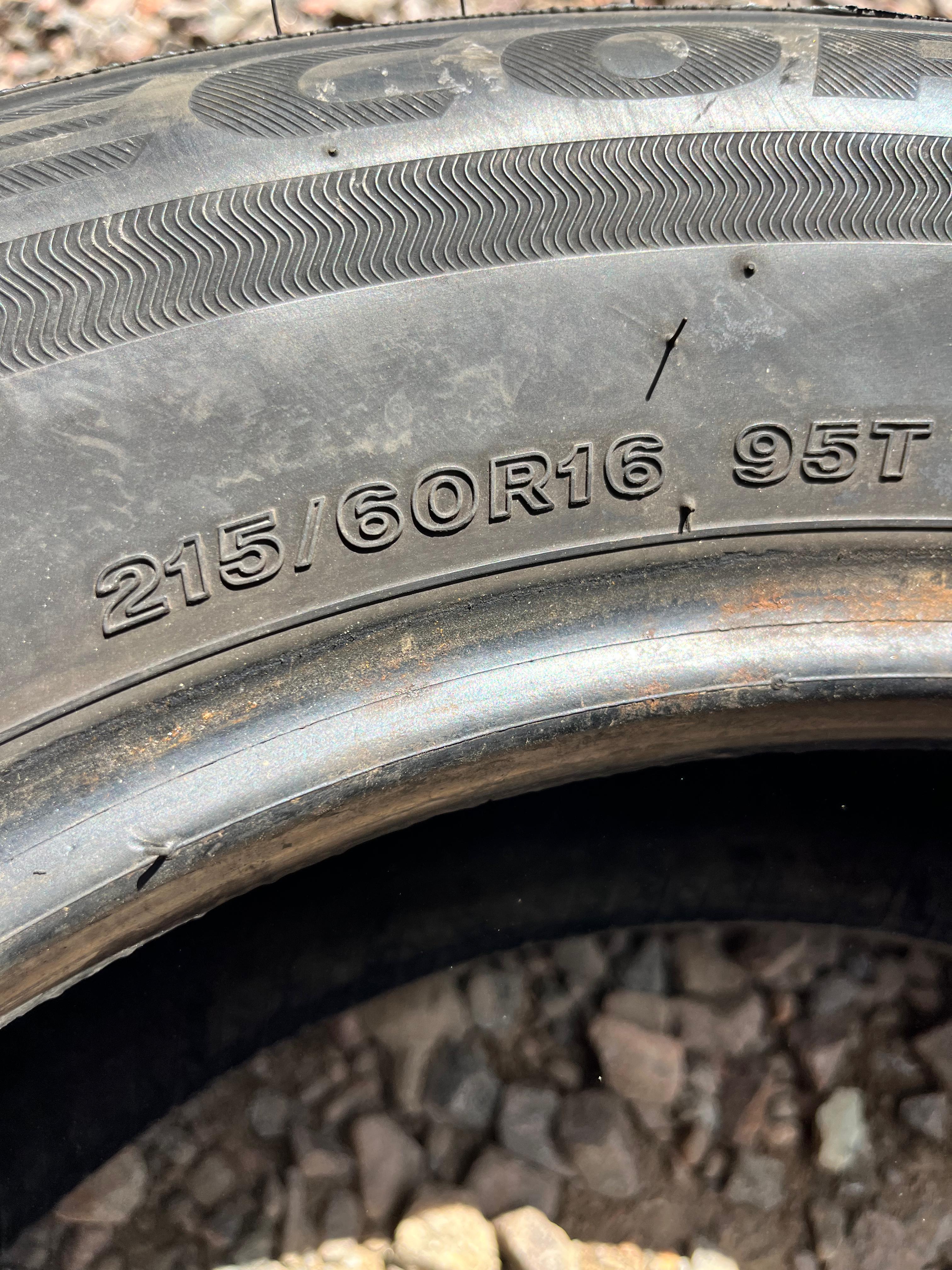 215/60R16 Single (1 Used Tire) Bridgestone Ecopia