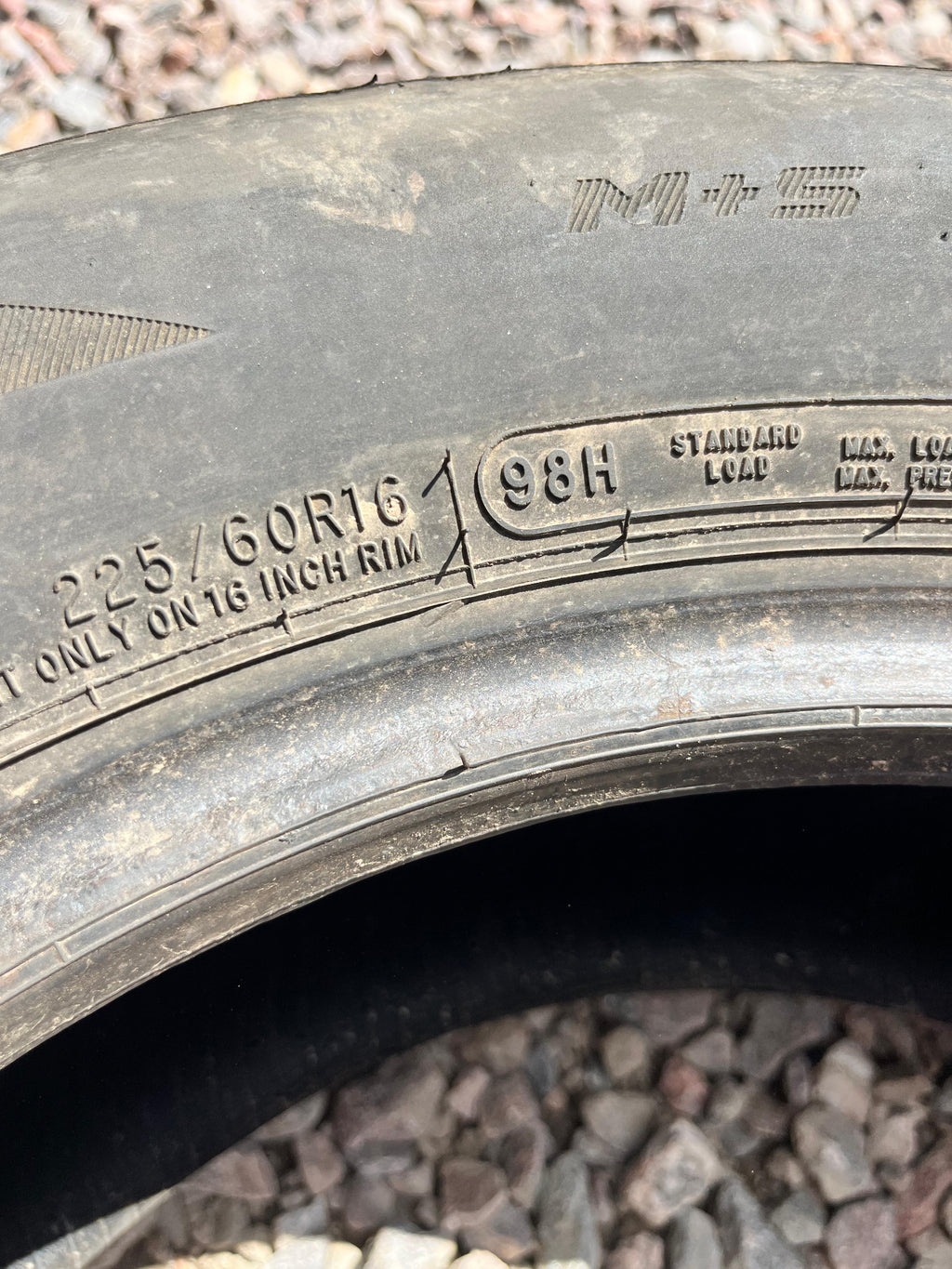 225/60R16 Single (1 Used Tire) Arizonian Silver Edition