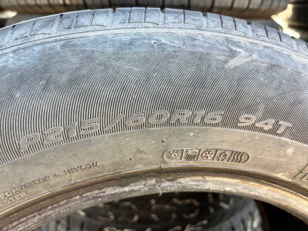 215/60R16 Single (1 Used Tire) Hankook Óptimo