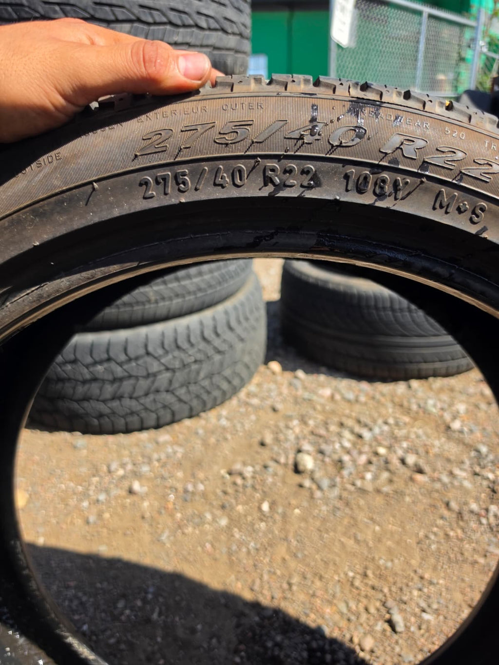 275/45R22 Single (1 Used Tire) Pirelli Scorpion Verde