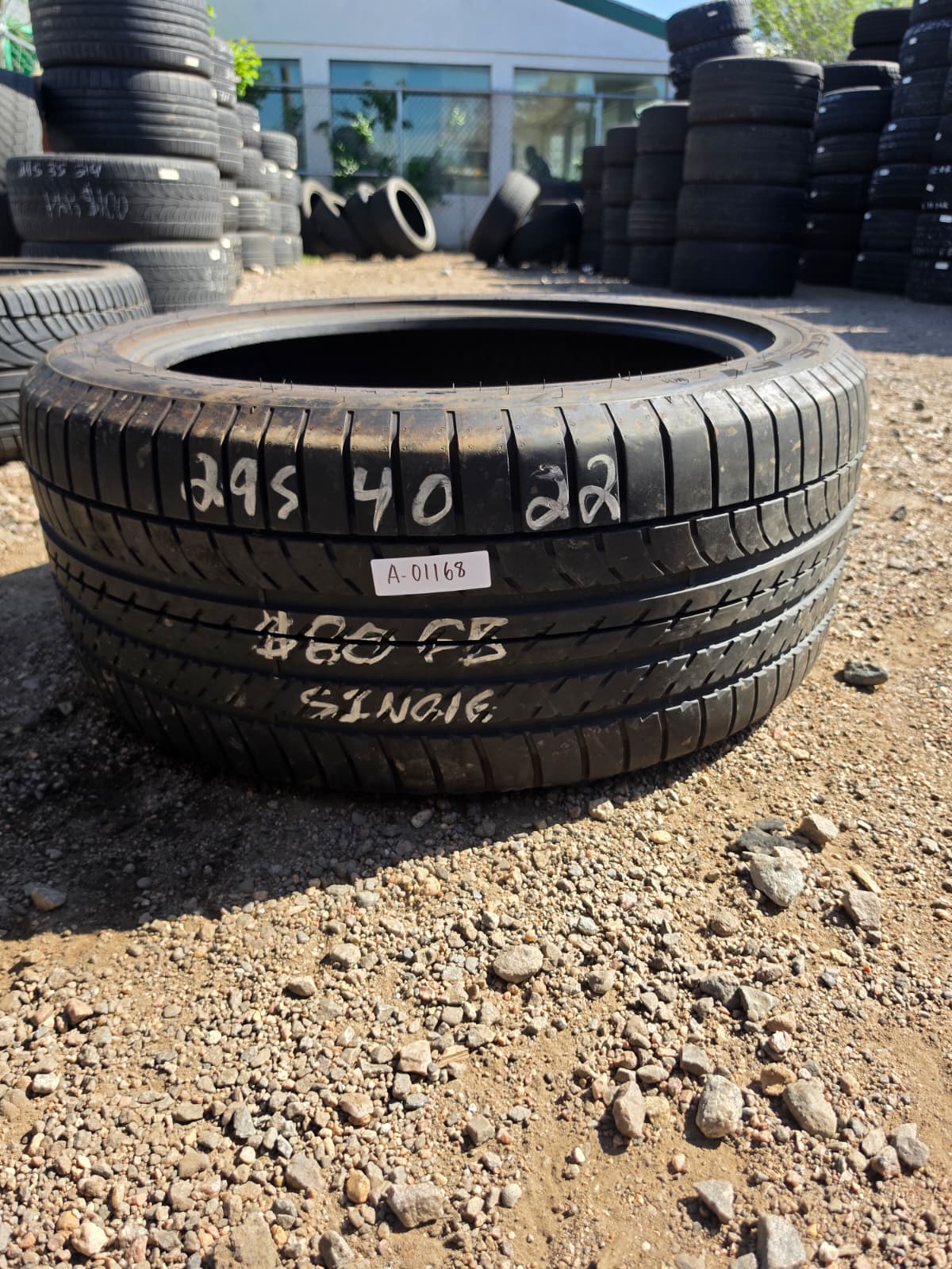 295/40R22 Single (1 Used Tire) Goodyear Eagle F1