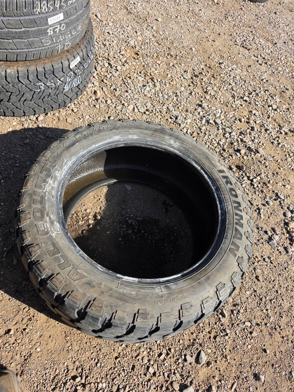 LT35X12.50R22 Single (1 Used Tire) Ironman All Country