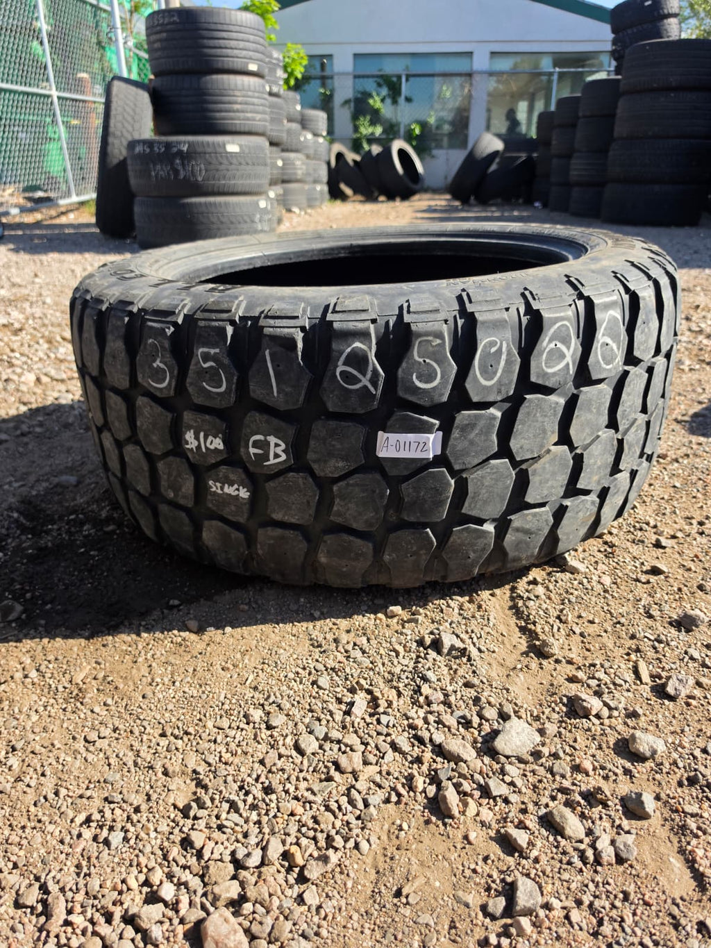 LT35X12.50R22 Single (1 Used Tire) Ironman All Country