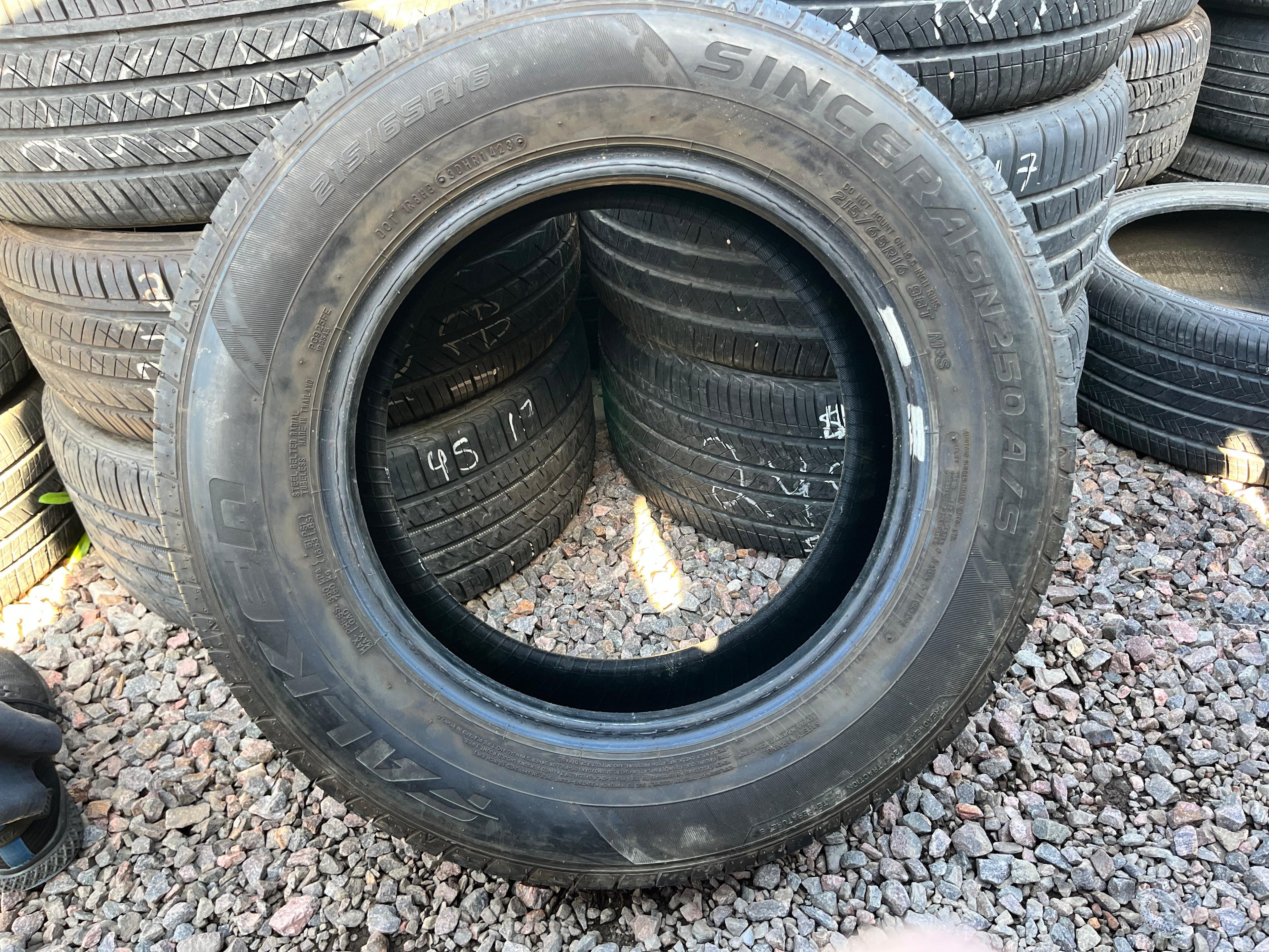 215/65R16 Single (1 Used Tire) Falken Sincera (SN250)