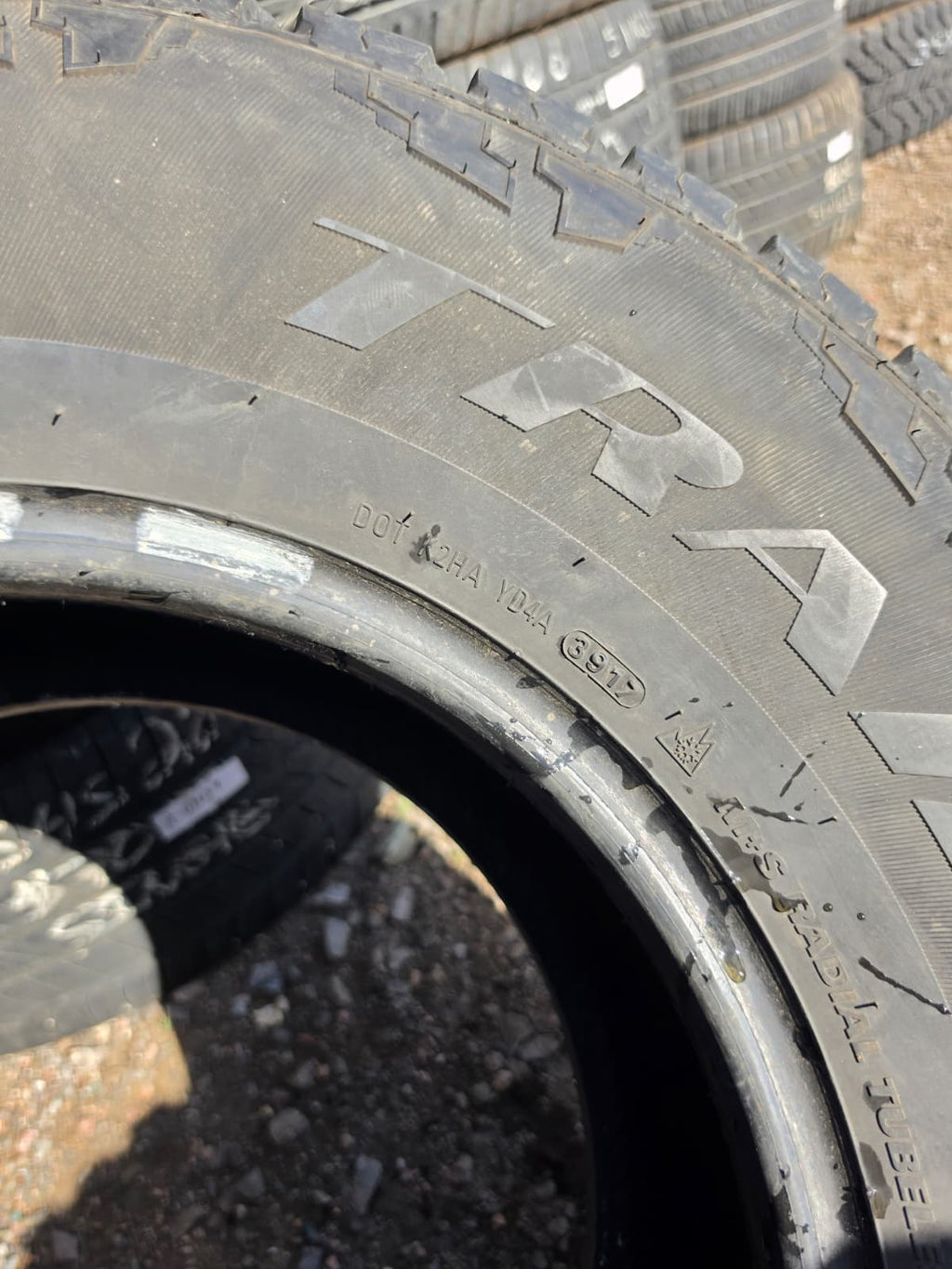 LT285/75R16 Single (1 Used Tire) TrailFinder All Terrain