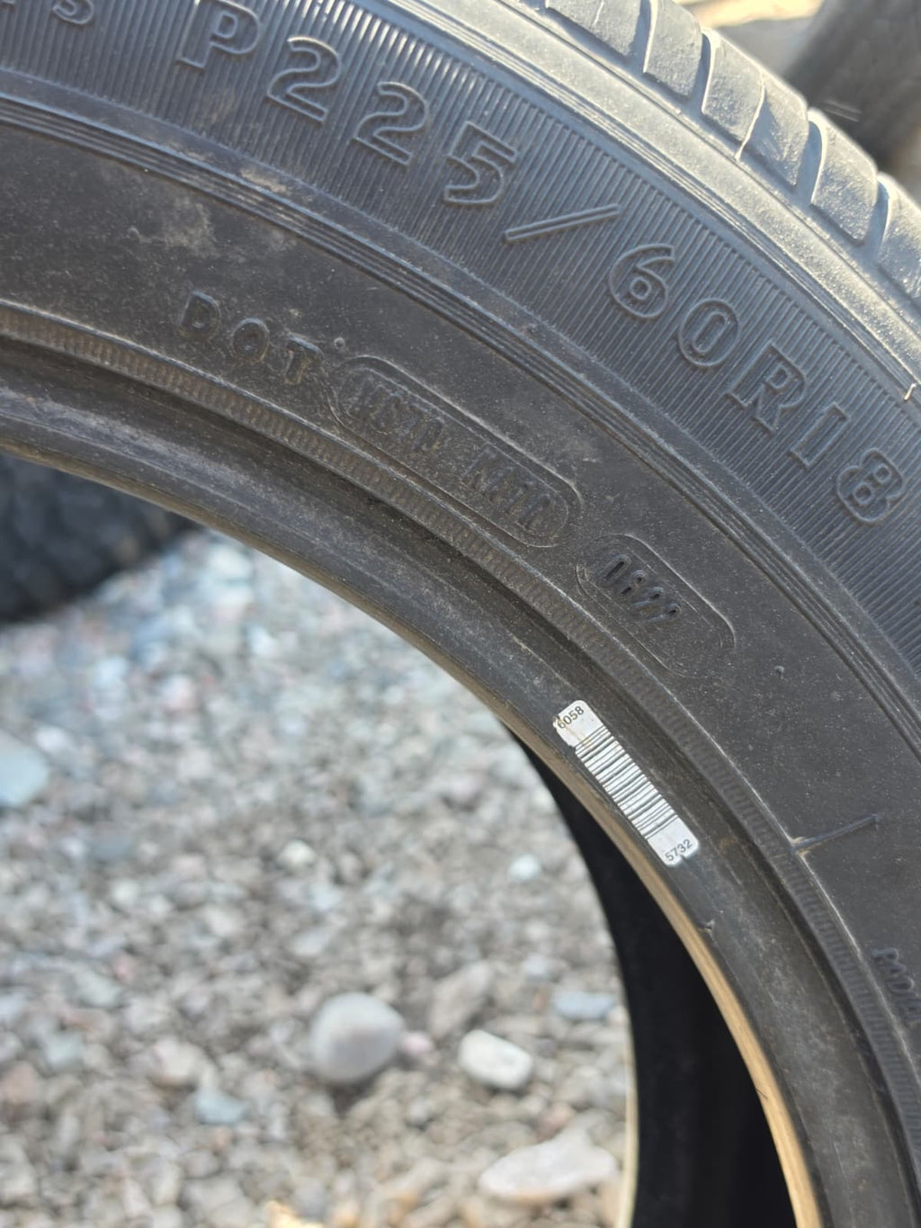 225/60ZR18 Single (1 Used Tire) Goodyear Eagle RS-A&nbsp;