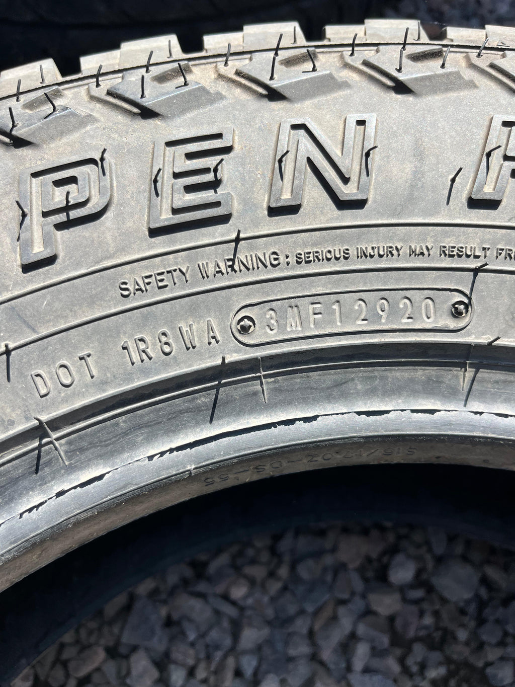 225/70R16 Single (1 Used Tire) Mazama Tires Open Range SQM-3
