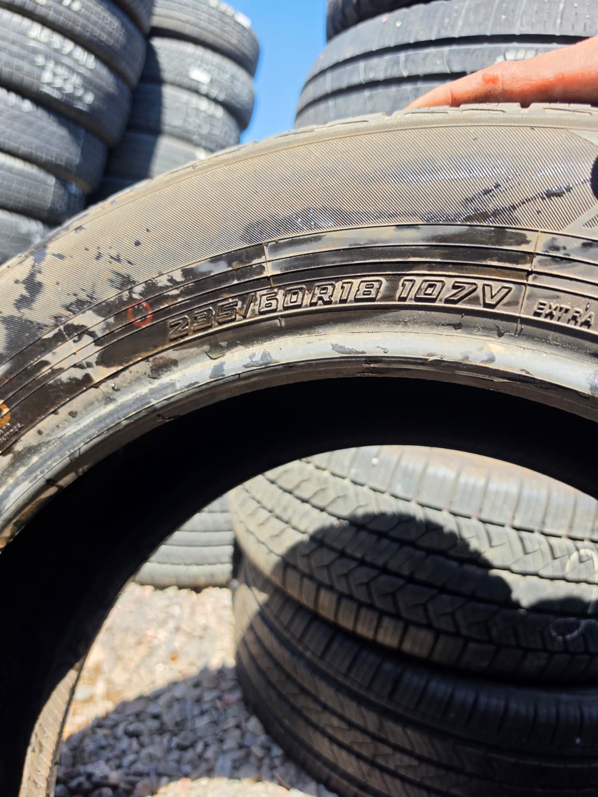 235/60ZR18 Single (1 Used Tire) Yokohama Geolander