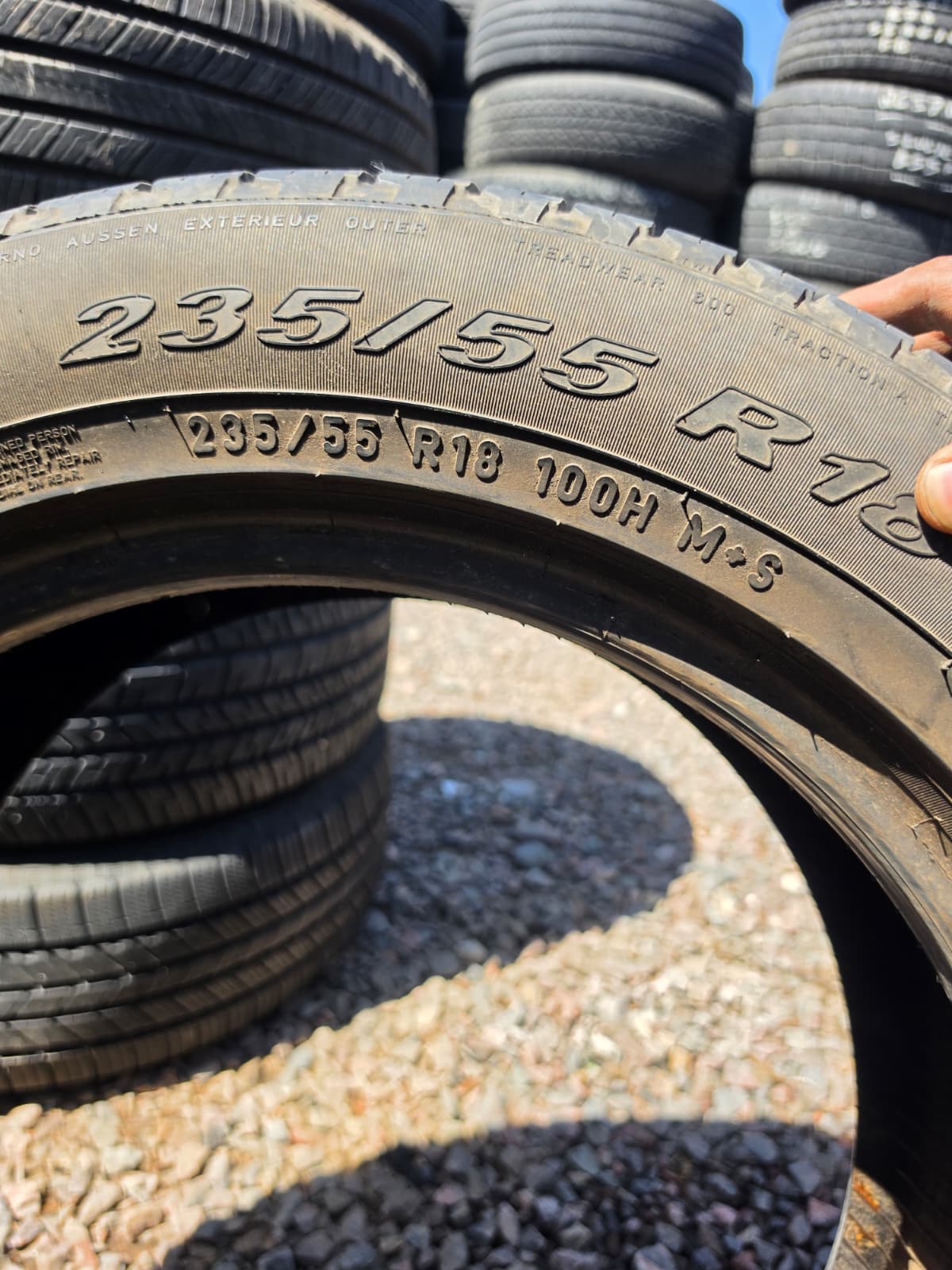 235/55R18 Single (1 Used Tire) Pirelli Scorpion Verde