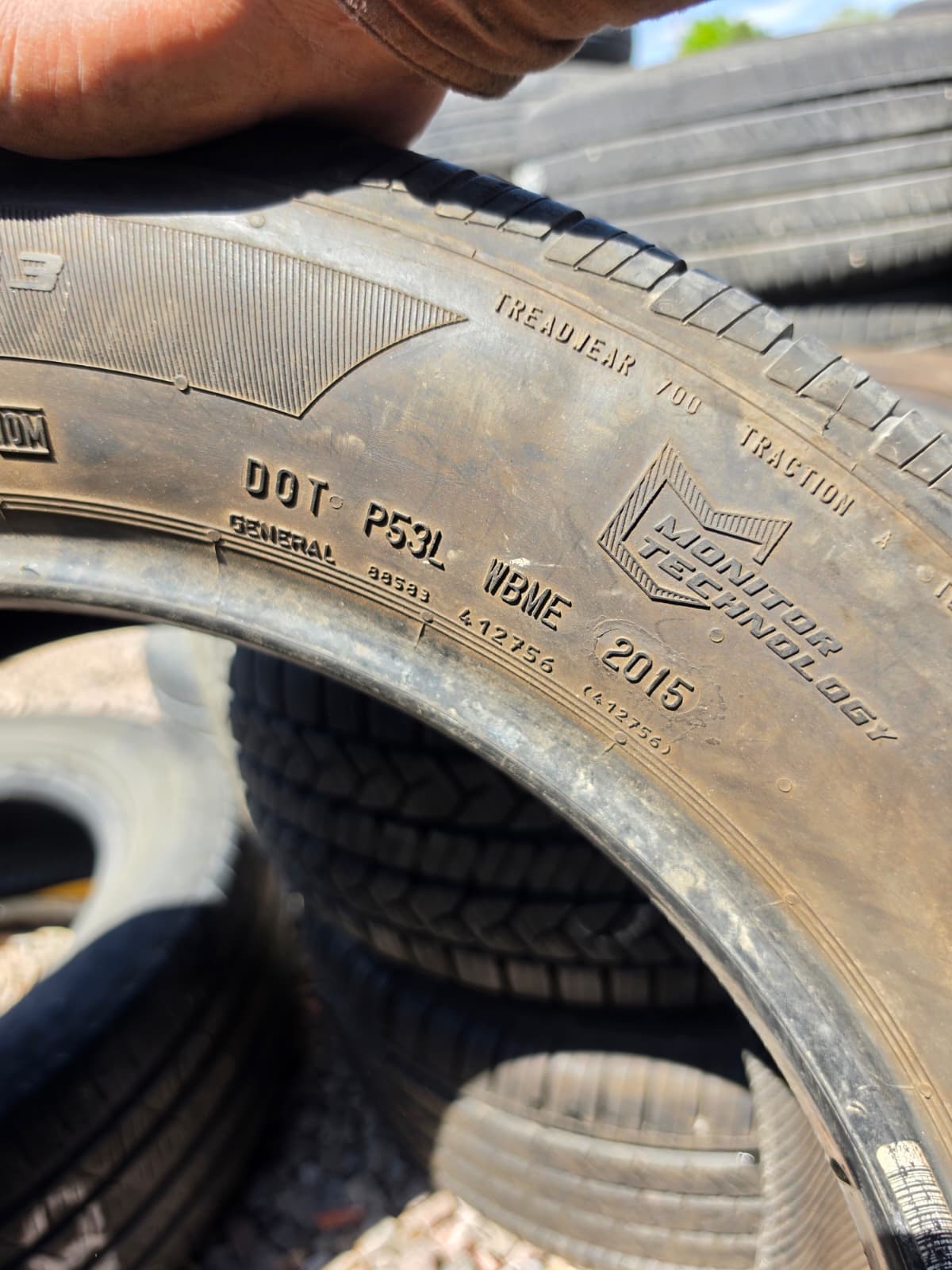 235/55R18 Single (1 Used Tire) General Altimax RT