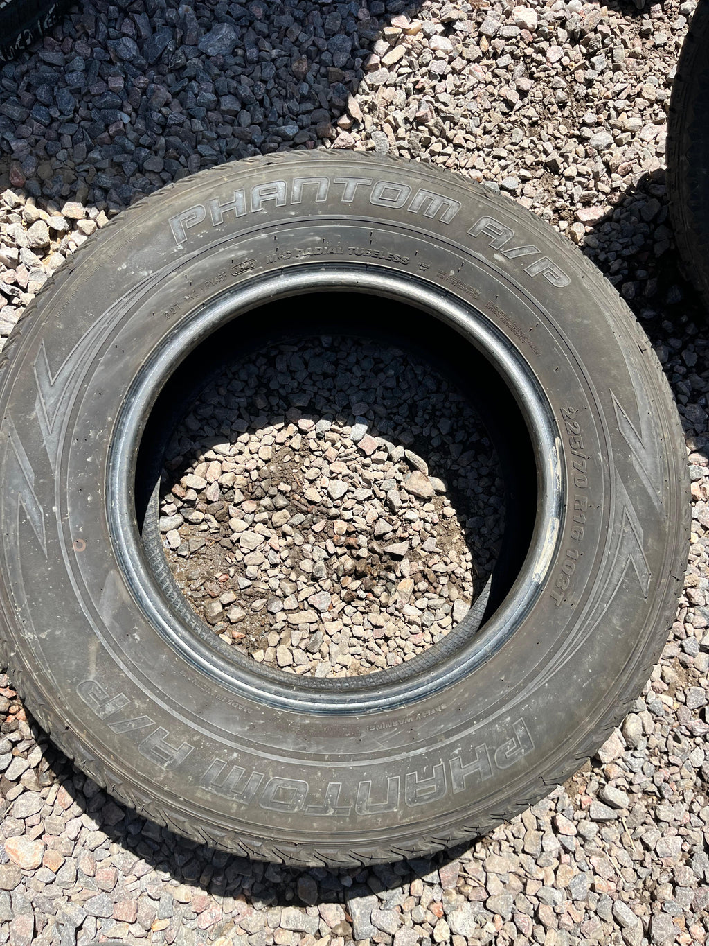 225/70R16 Single (1 Used Tire) Phantom