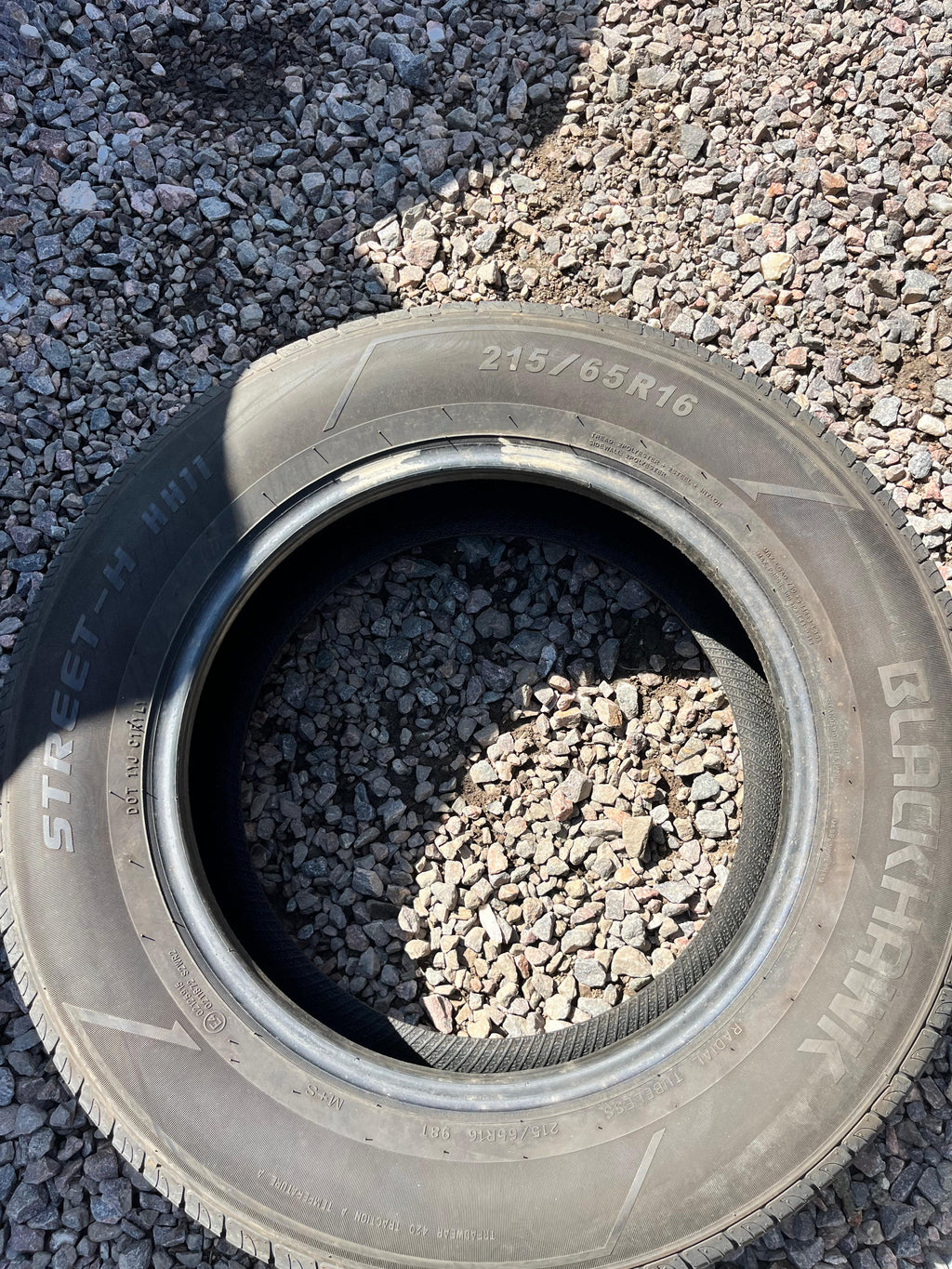 215/65R16 Single (1 Used Tire) BlackHawk Street-H (HH11)