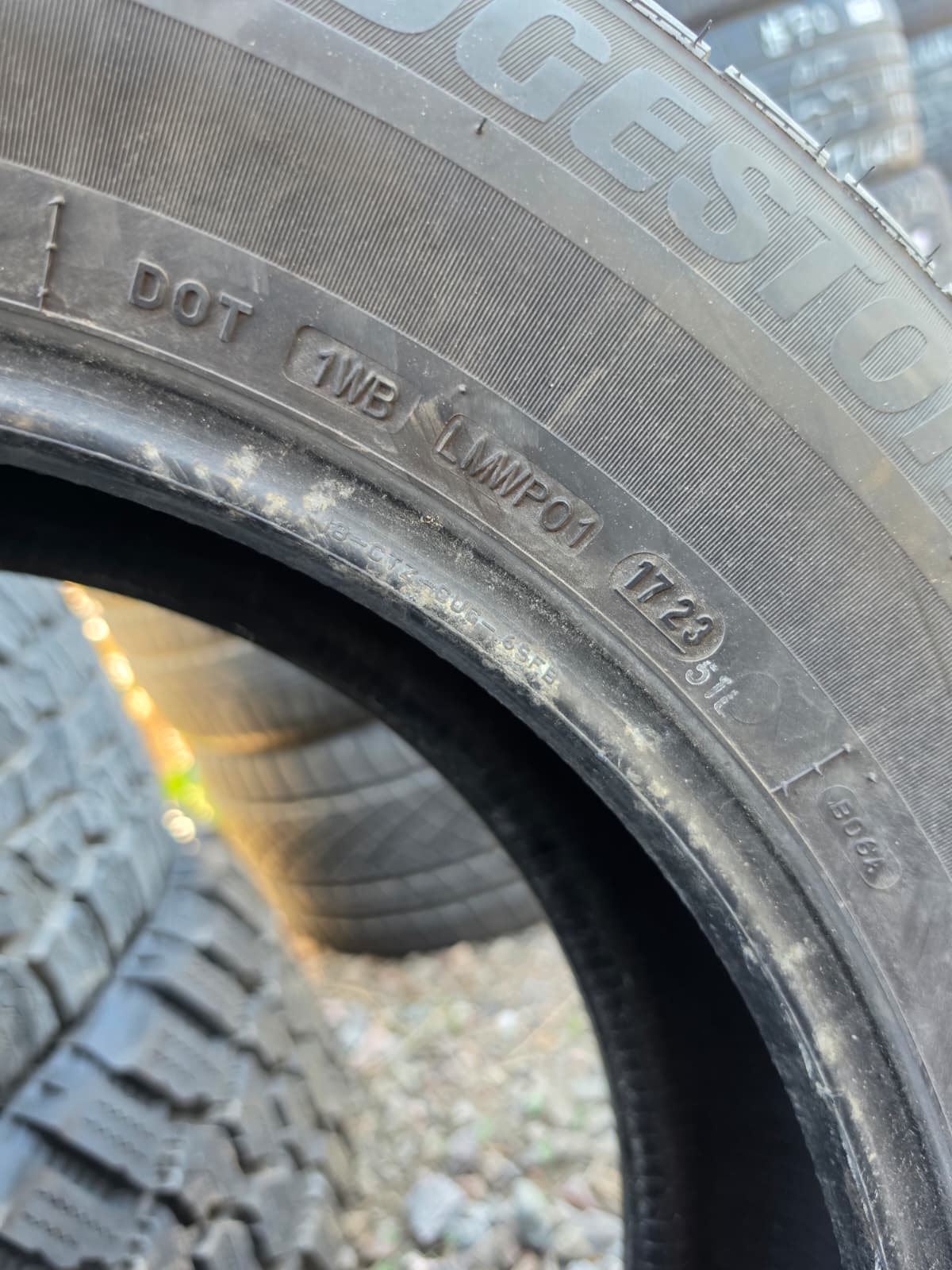 235/65R18 Single (1 Used Tire) Bridgestone Weather Peak