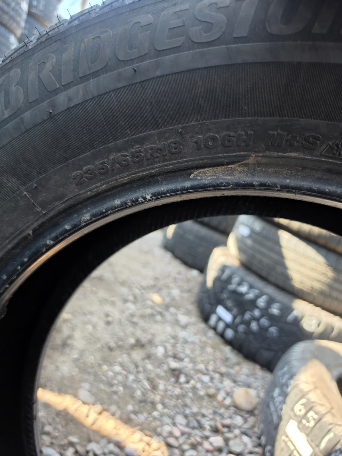 235/65R18 Single (1 Used Tire) Bridgestone Weather Peak