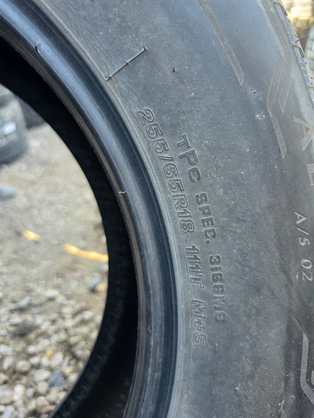 255/65R18 Single (1 Used Tire) Bridgestone Alenza