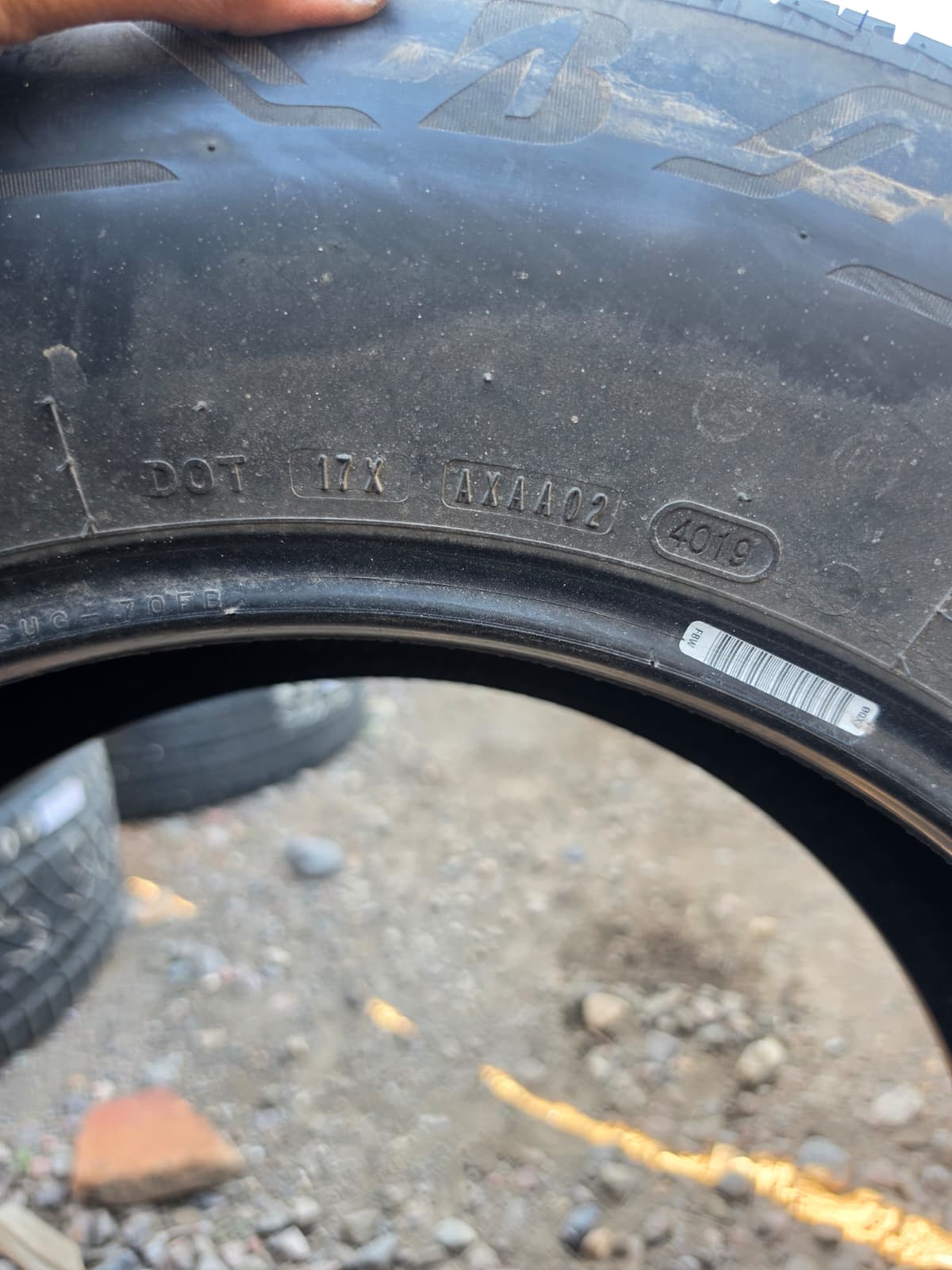 255/65R18 Single (1 Used Tire) Bridgestone Alenza