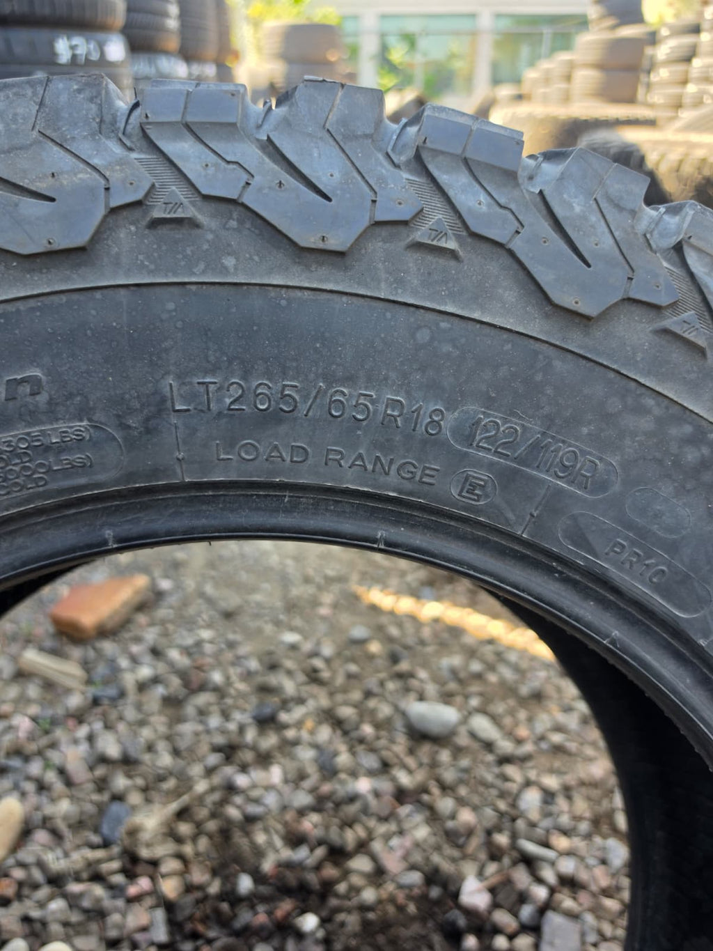 LT265/65R18 Single (1 Used Tire) BF Goodrich K03