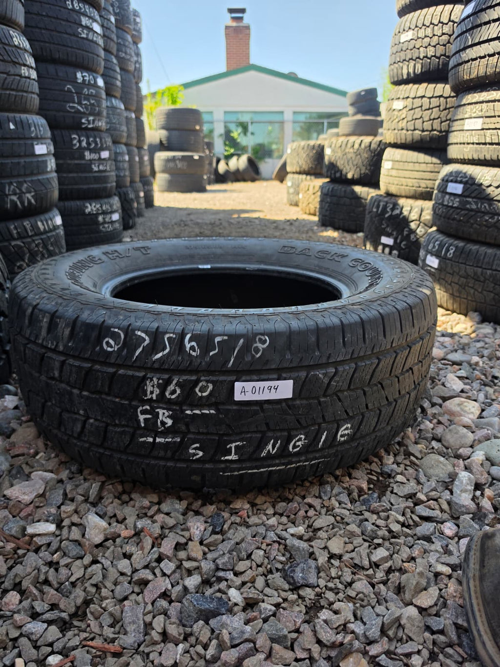 275/65R18 Single (1 Used Tire) Dean Tires Back Country Touring