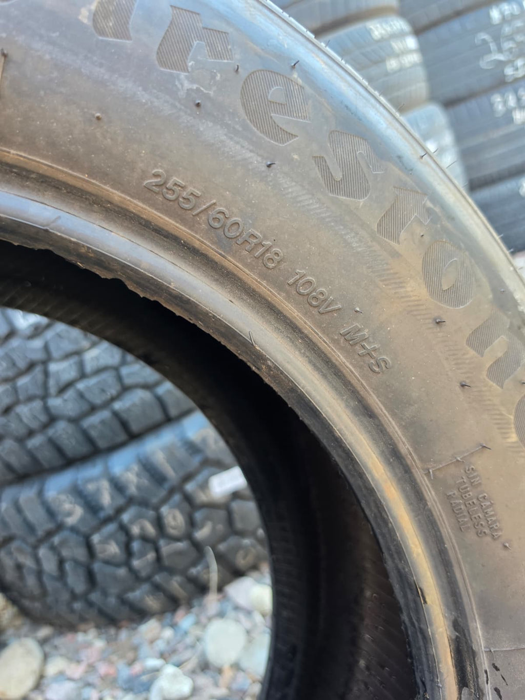 255/60R18 Single (1 Used Tire) FireStone FireHawk Pursuit