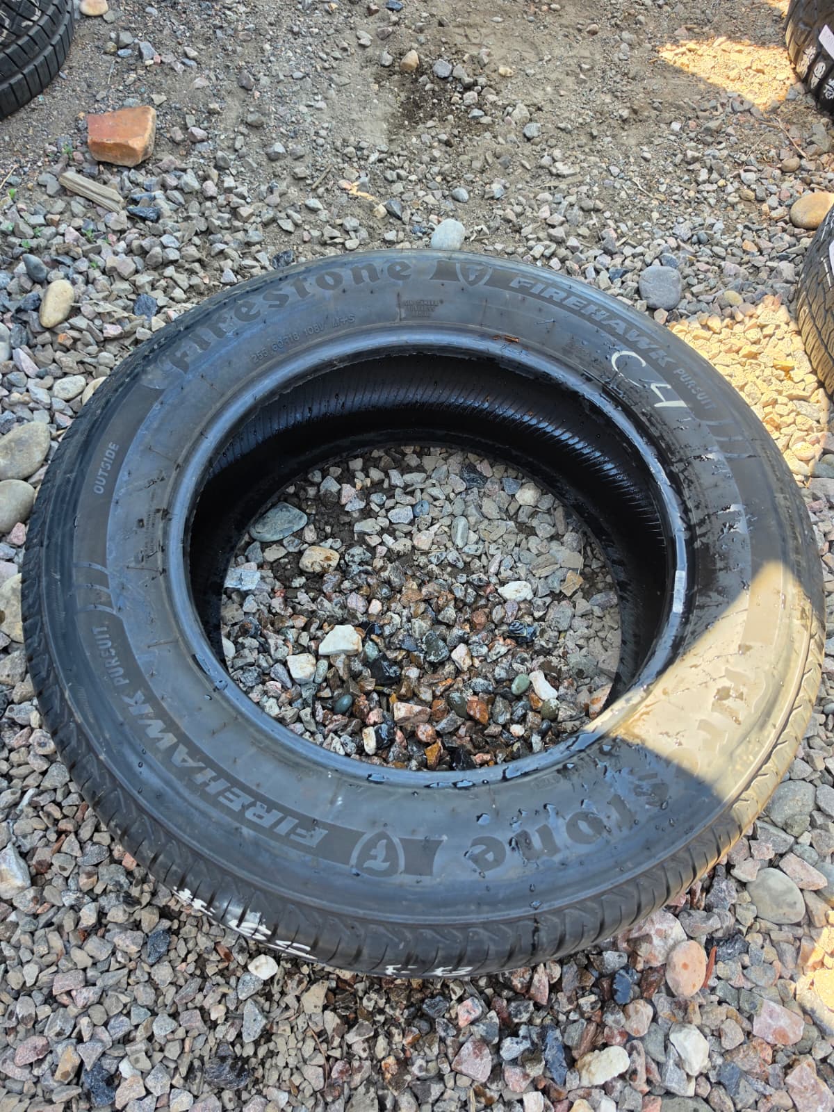 255/60R18 Single (1 Used Tire) FireStone FireHawk Pursuit