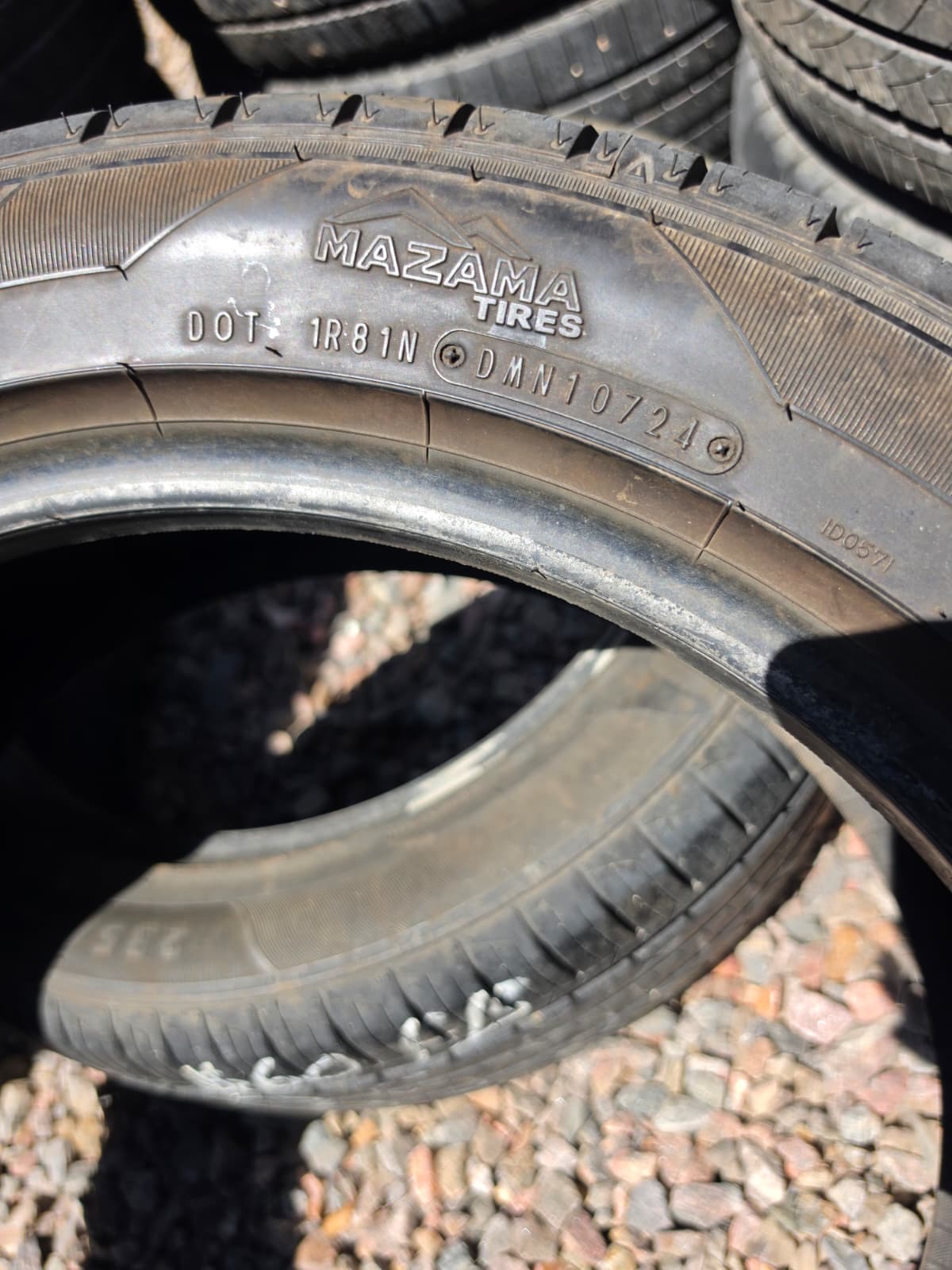 225/50ZR18 Single (1 Used Tire) Mazama Tire Reputation