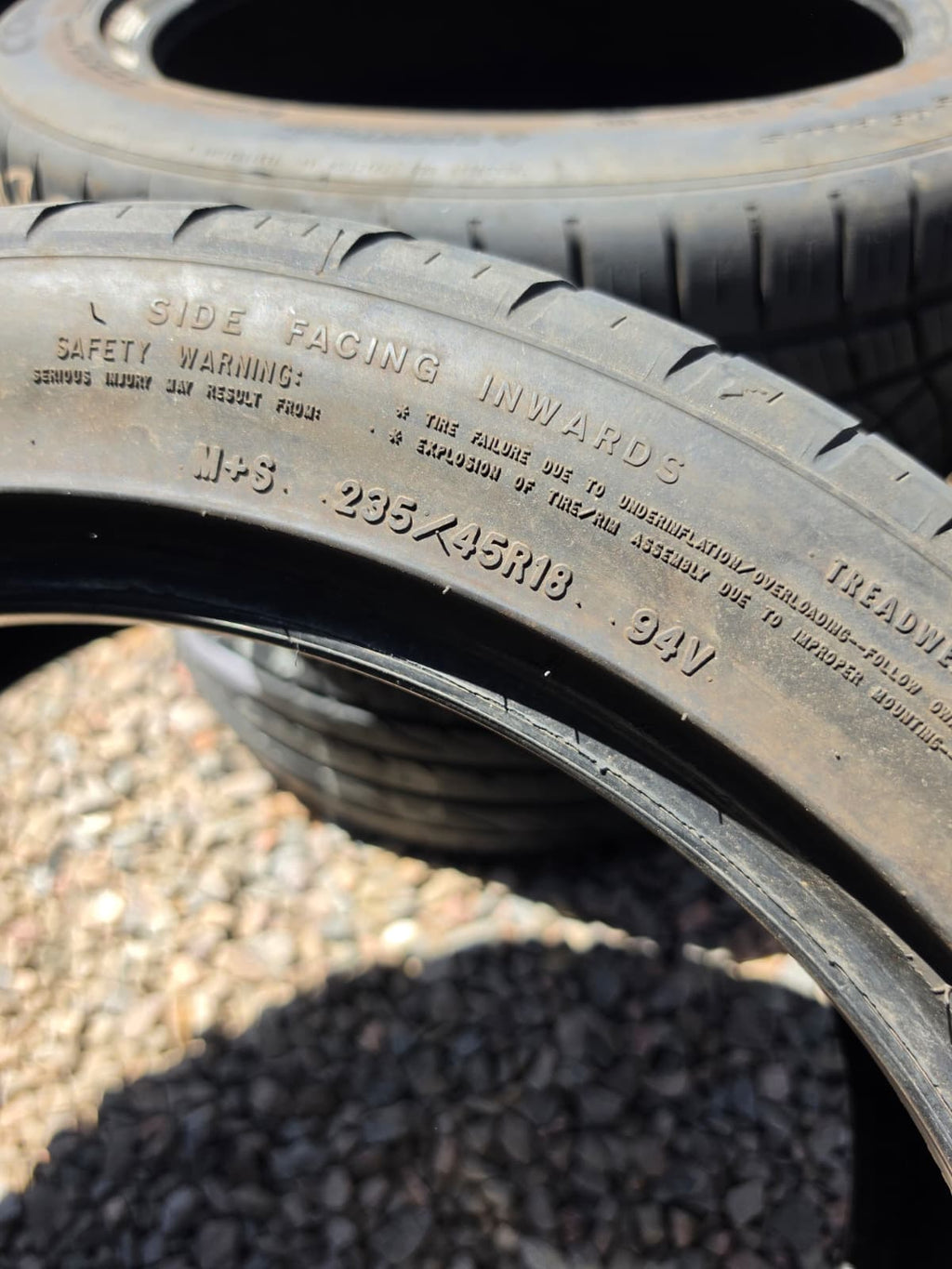 235/45R18 Single (1 Used Tire) Goodyear Eagle Sport