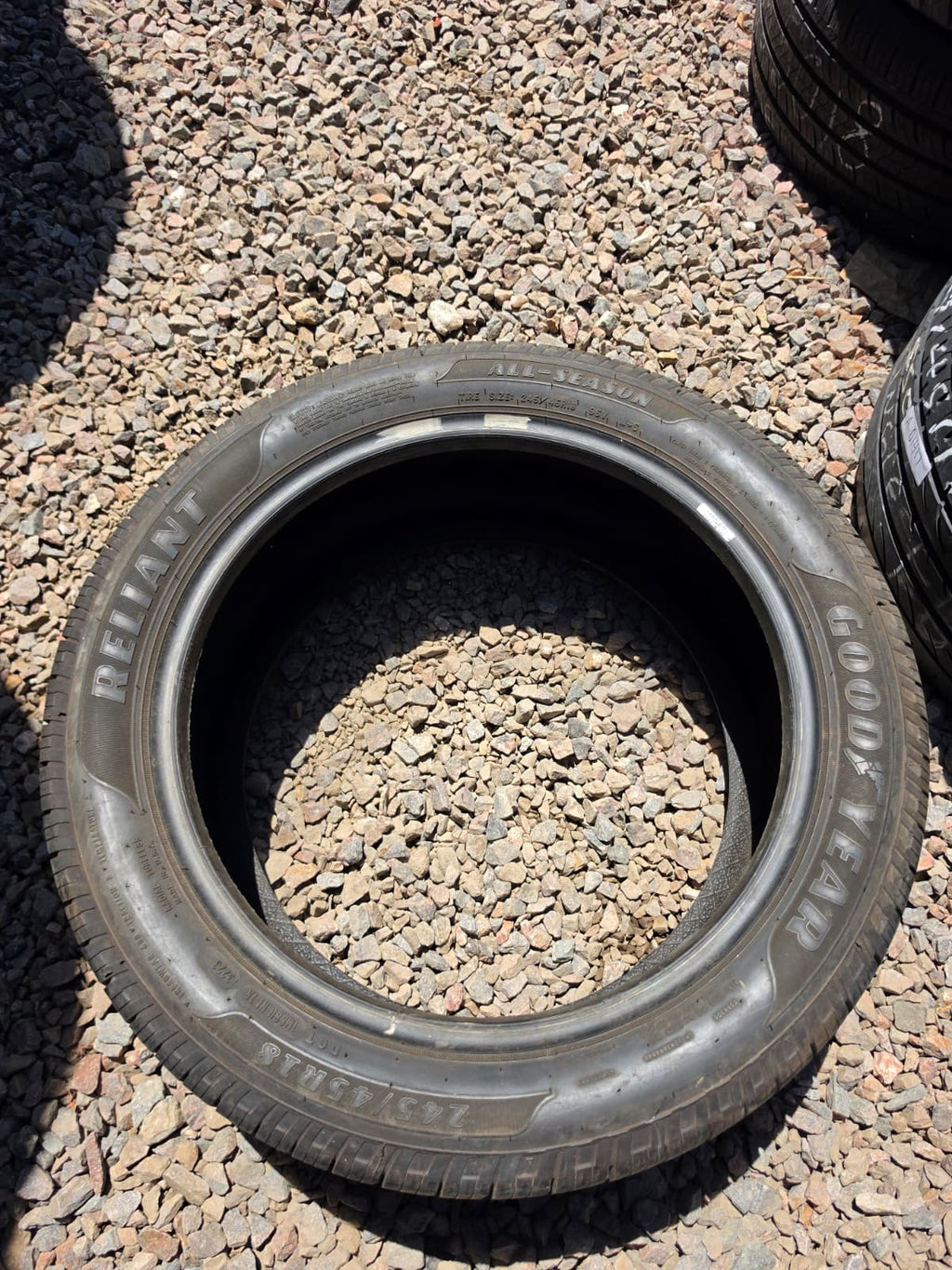 245/45R18 Single (1 Used Tire) Goodyear Reliant