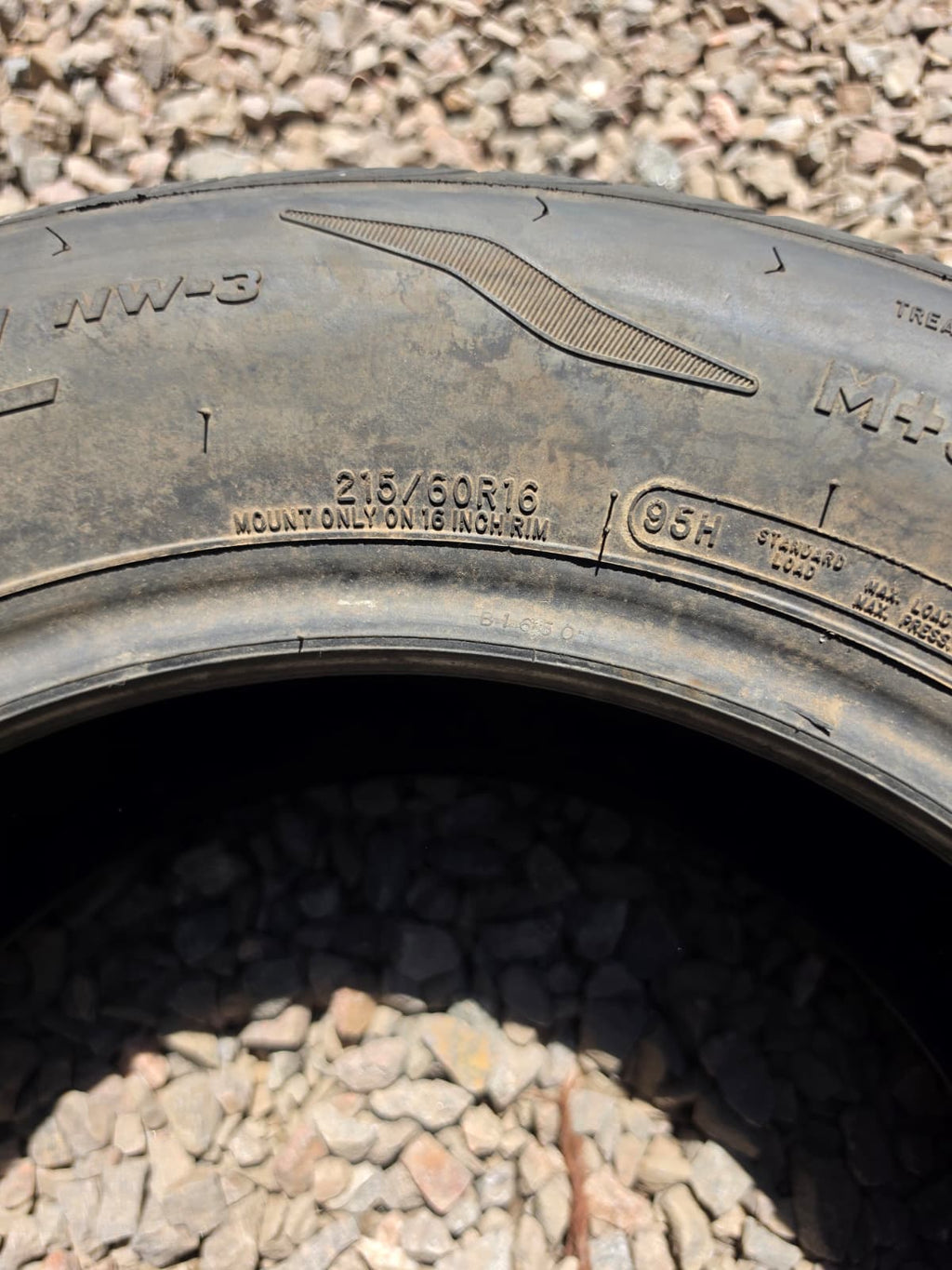 155/60R18 Single (1 Used Tire) Dean Tires Road Control