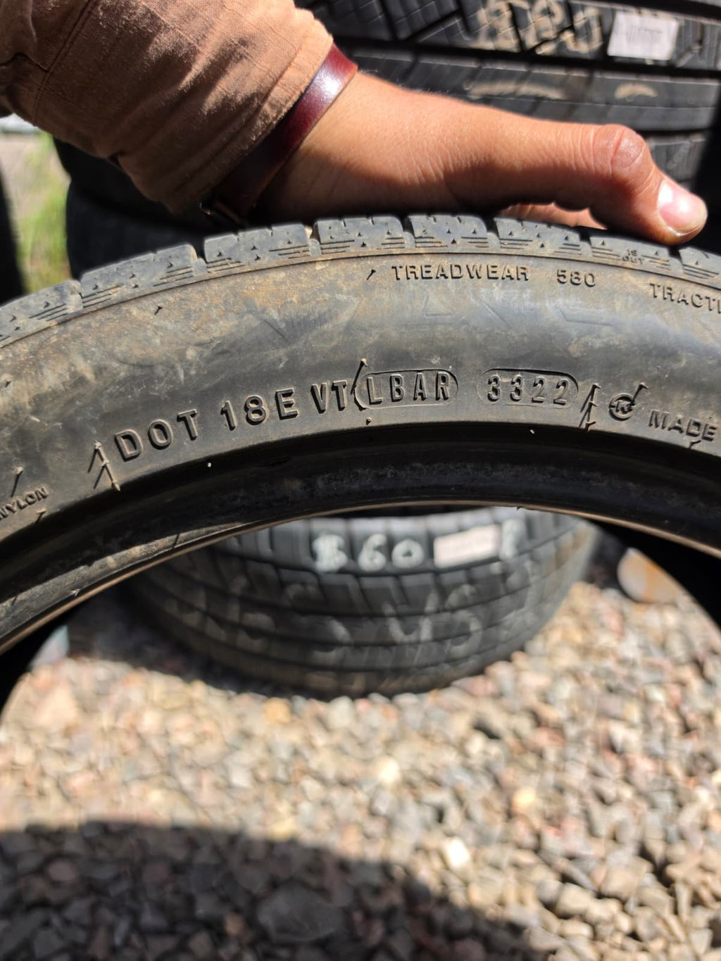 255/45R17 Single (1 Used Tire) Goodyear Eagle F1