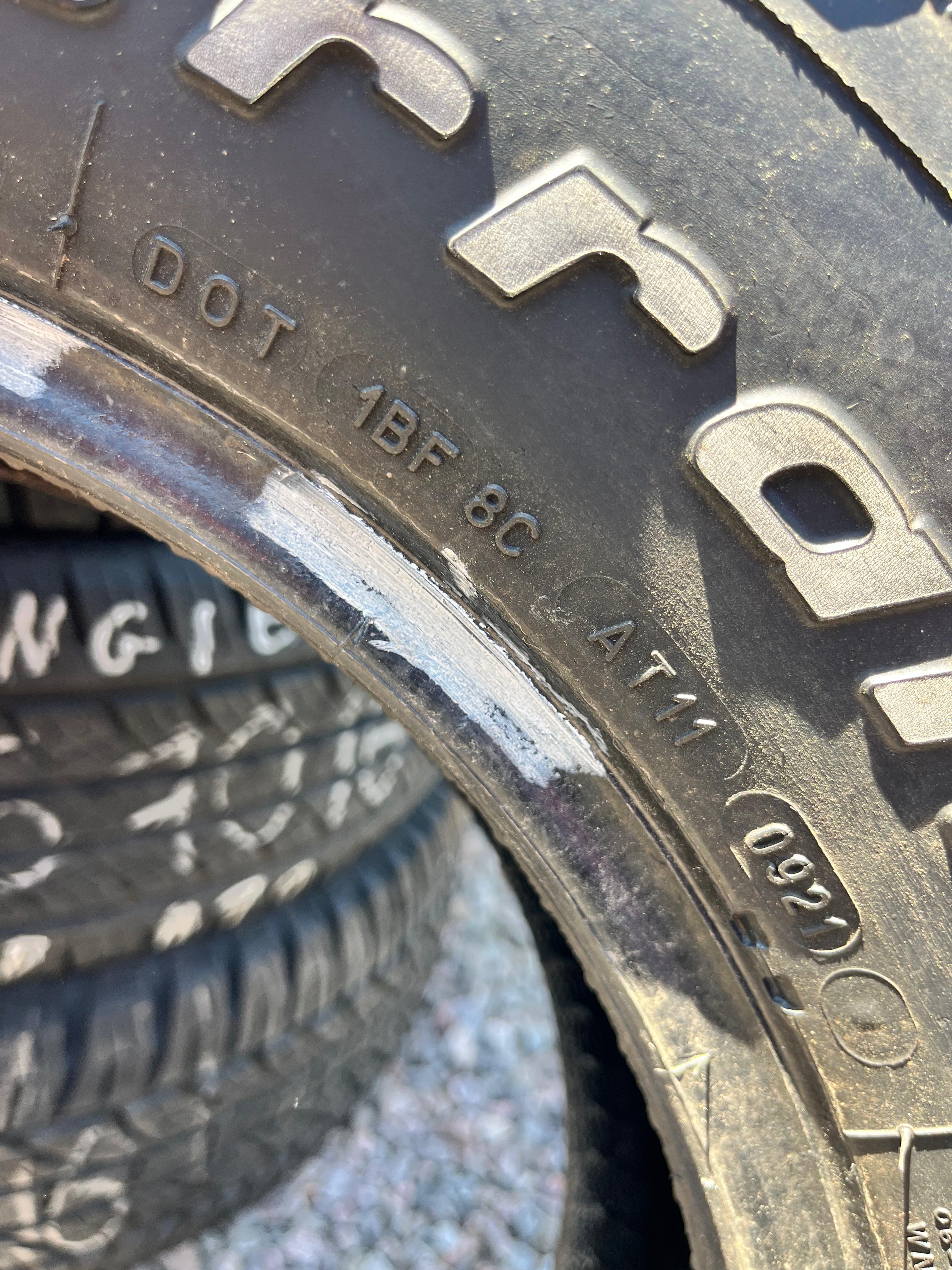 LT245/70R16 Single (1 Used Tire) BFGoodrich Baja Champions