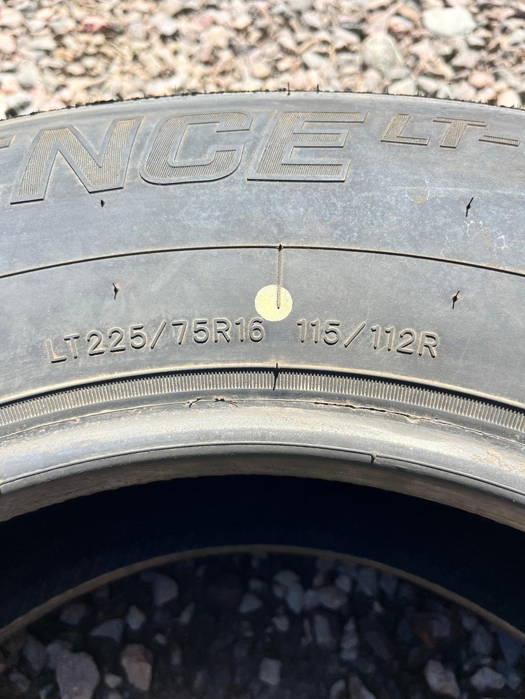 LT225/75R16 Single (1 Used Tire) Caldera Tires Confidence