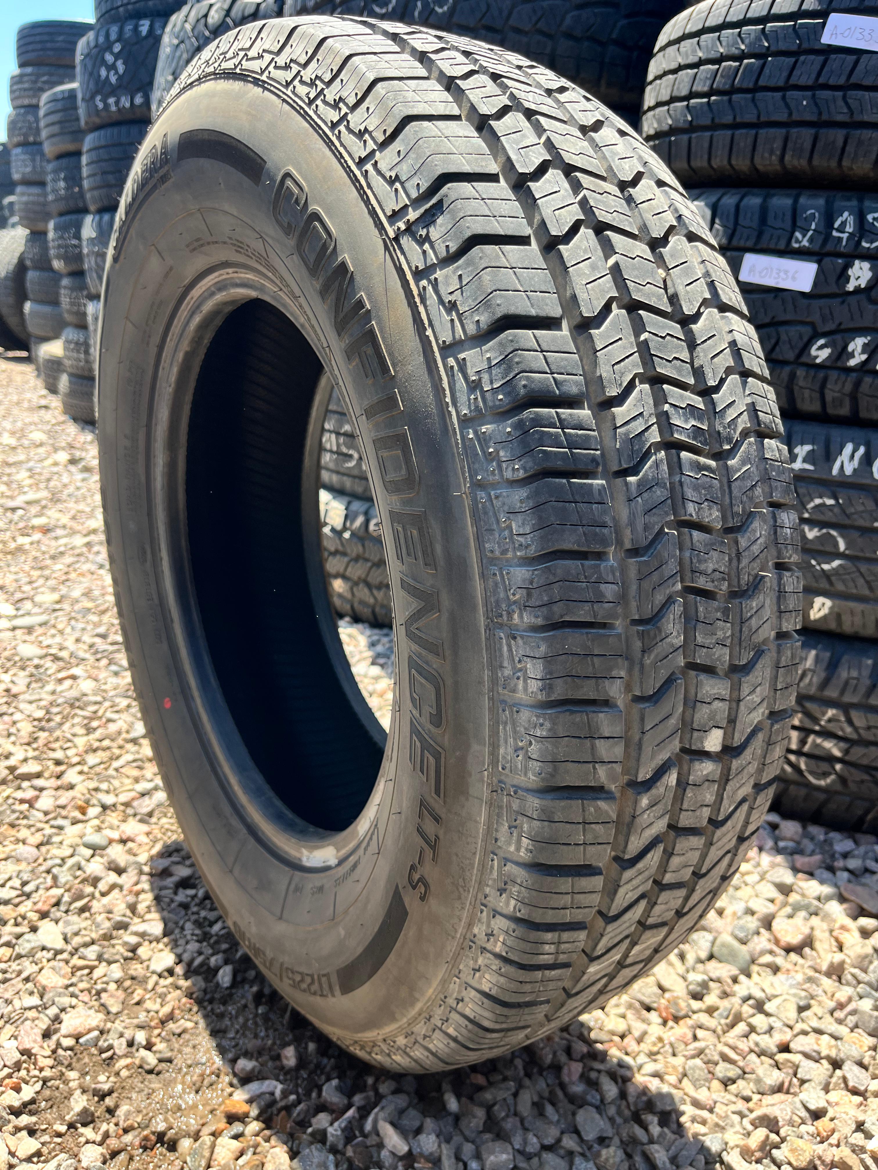 LT225/75R16 Single (1 Used Tire) Caldera Tires Confidence