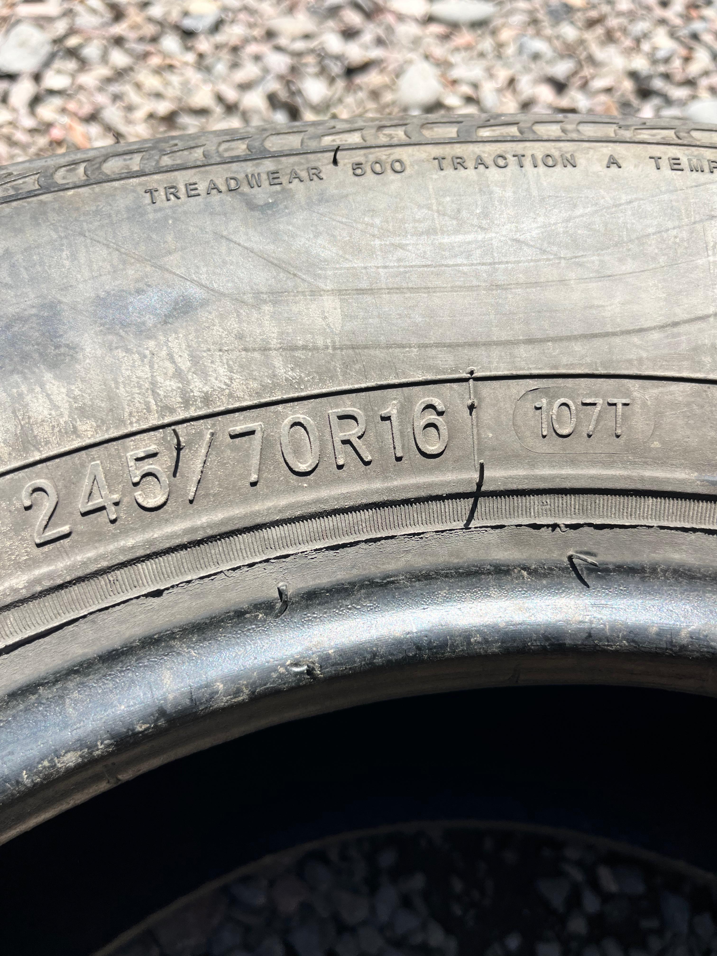 245/70R16 Single (1 Used Tire) Sailun Terramax