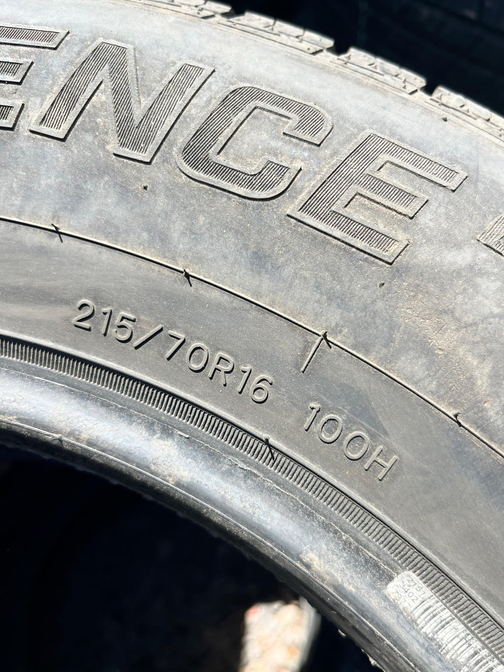 215/70R16 Single (1 Used Tire) Caldera Confidence