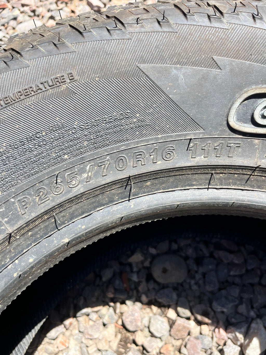 265/70R16 Single (1 Used Tire) Yokohama Geolandar
