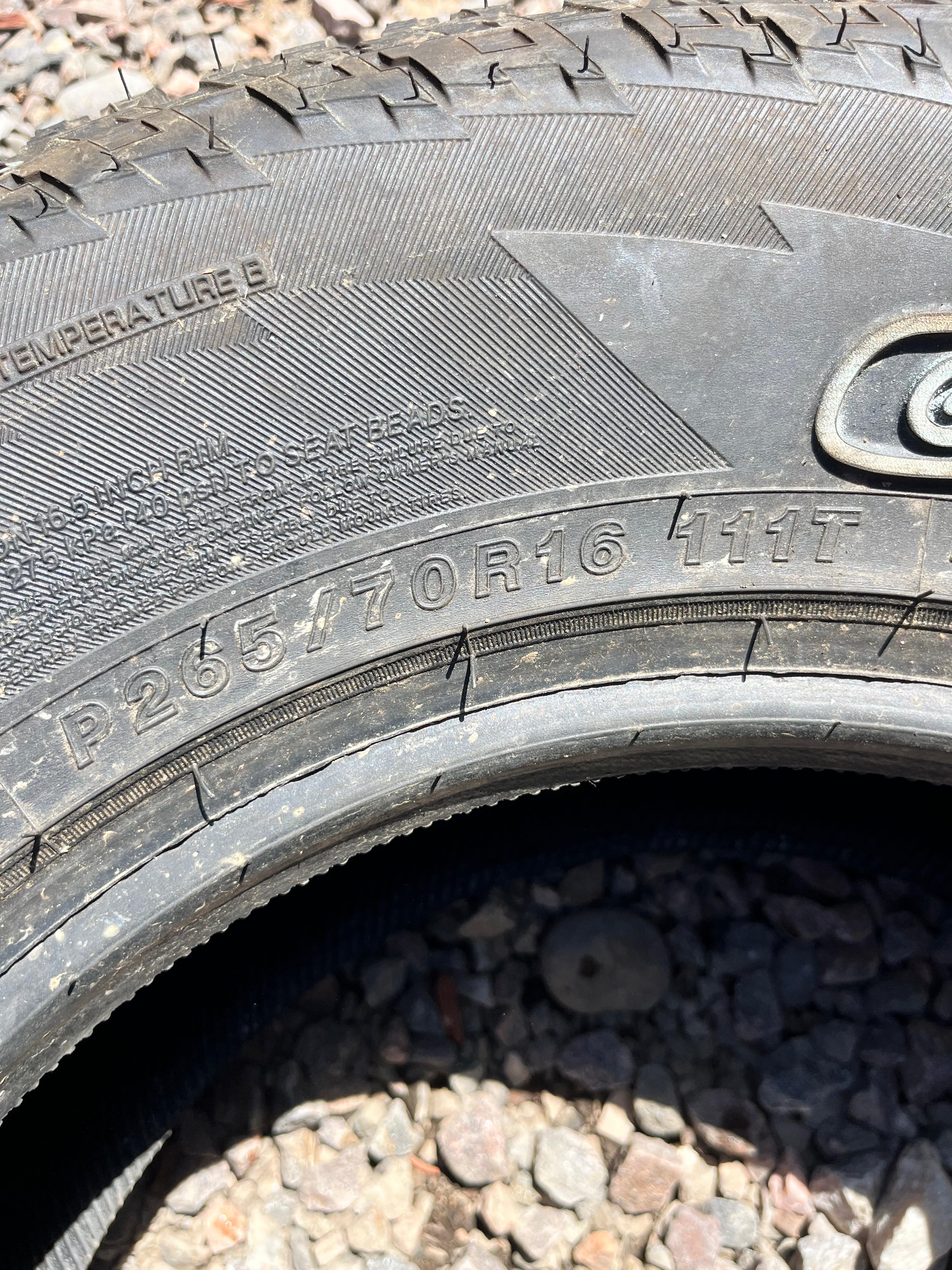 265/70R16 Single (1 Used Tire) Yokohama Geolandar