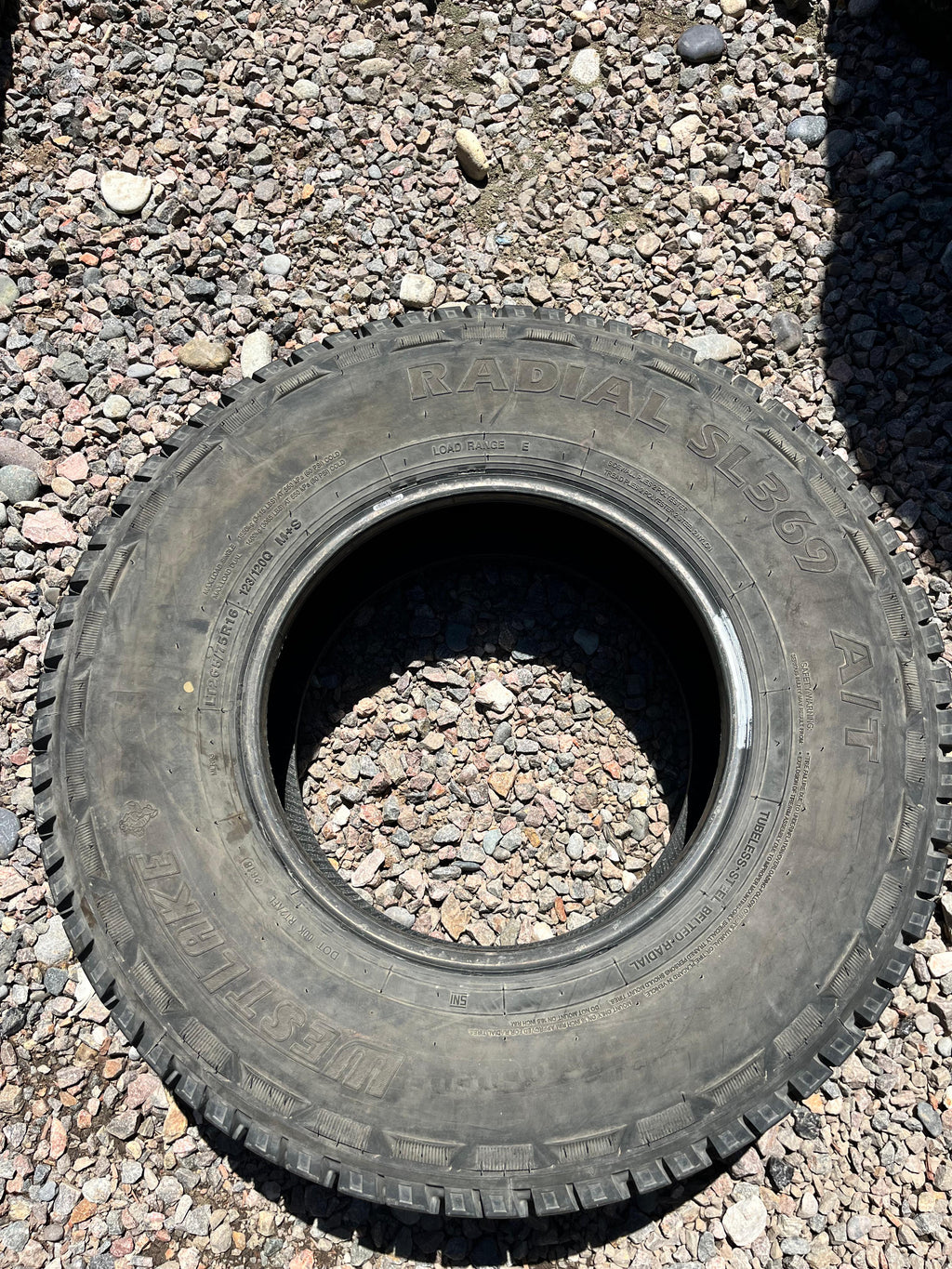 LT265/75R16 Single (1 Used Tire) WestLake Radial SL369