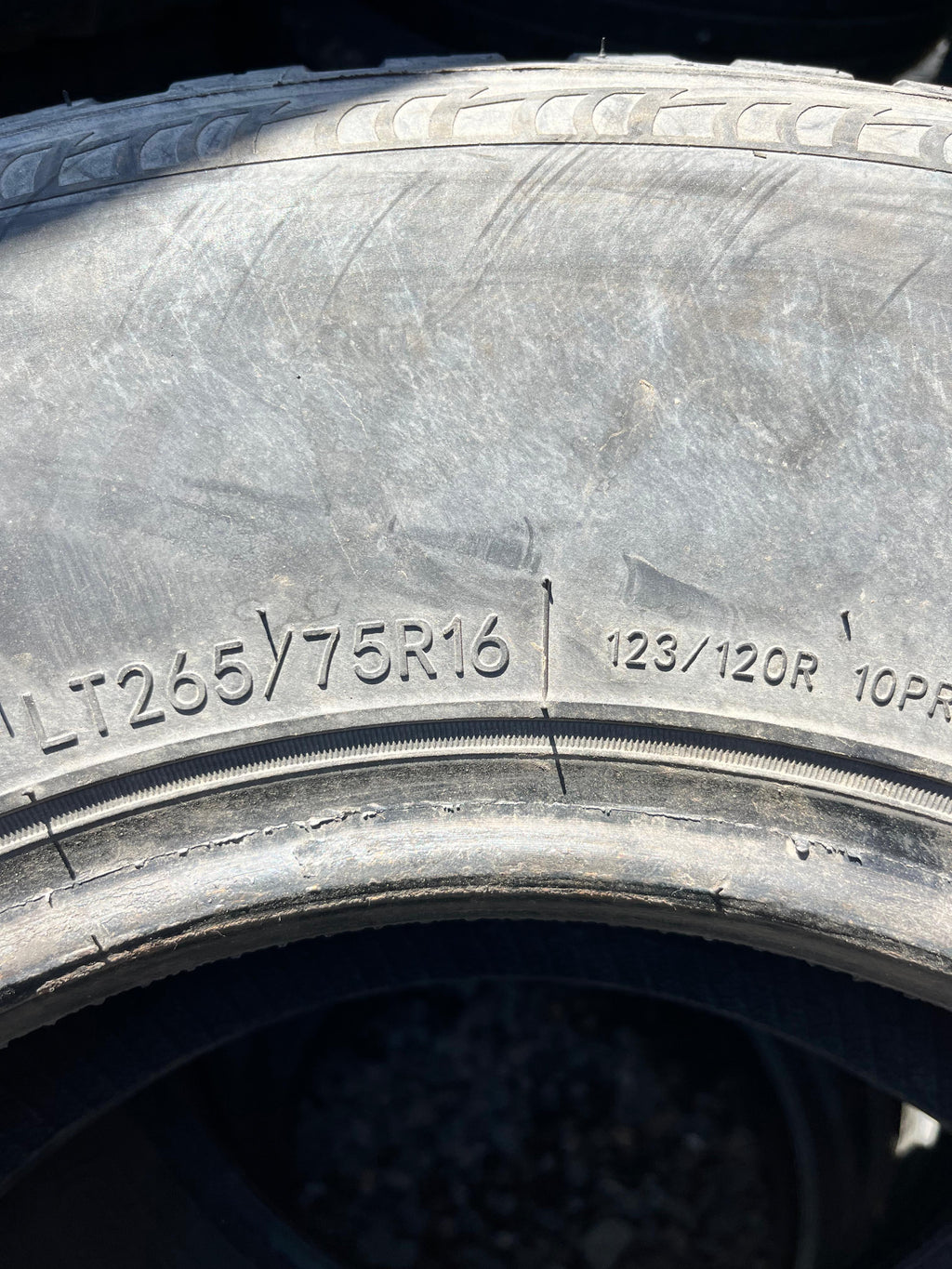 LT265/75R16 Single (1 Used Tire) Sailun Terramax