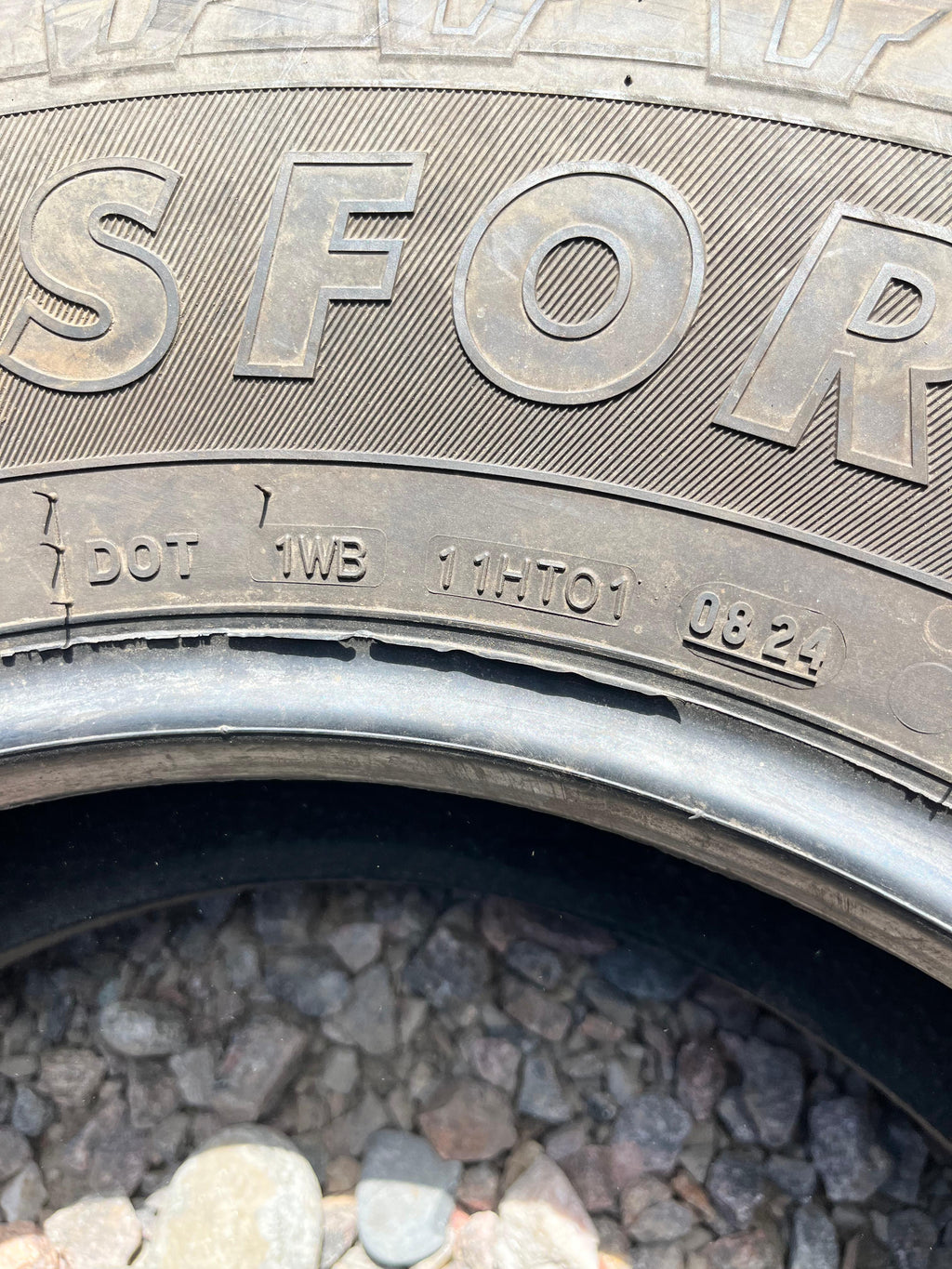 LT245/75R16 Single (1 Used Tire) Firestone Transforce HT2